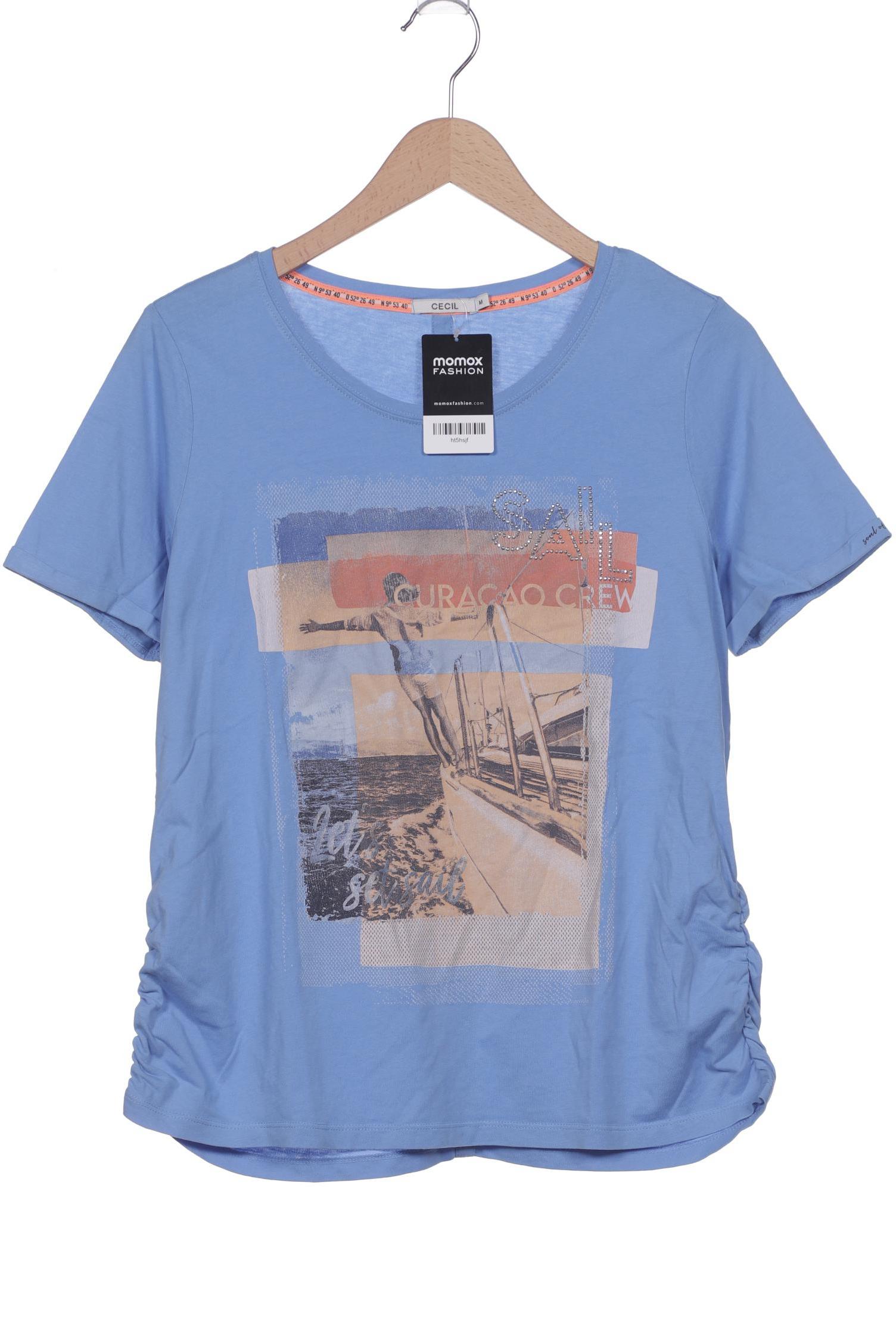 

Cecil Damen T-Shirt, blau, Gr. 38