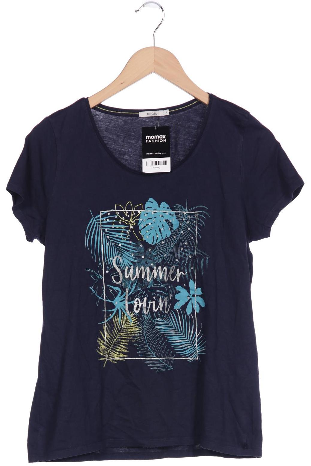 

CECIL Damen T-Shirt, marineblau