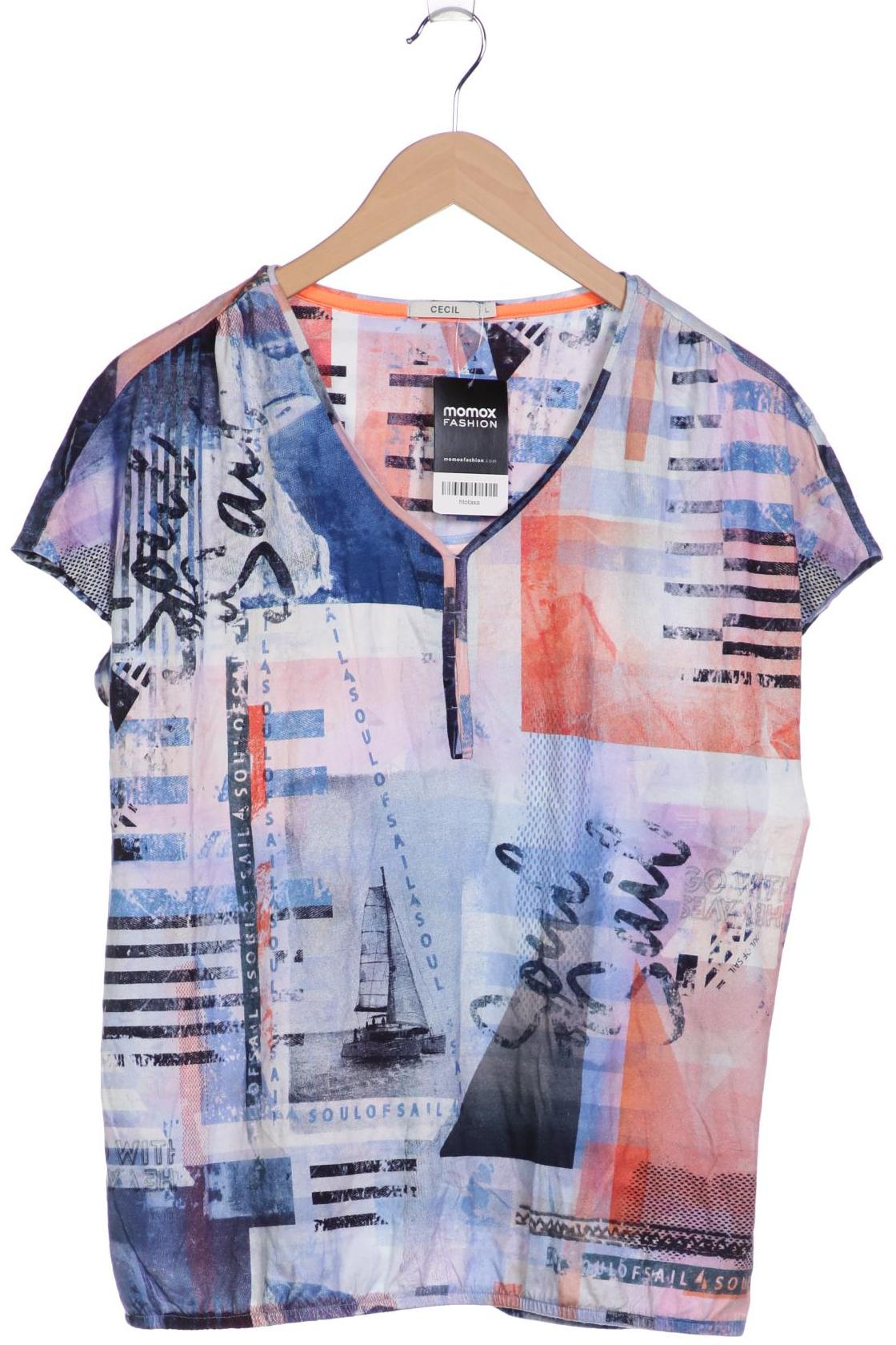 

Cecil Damen T-Shirt, blau, Gr. 42