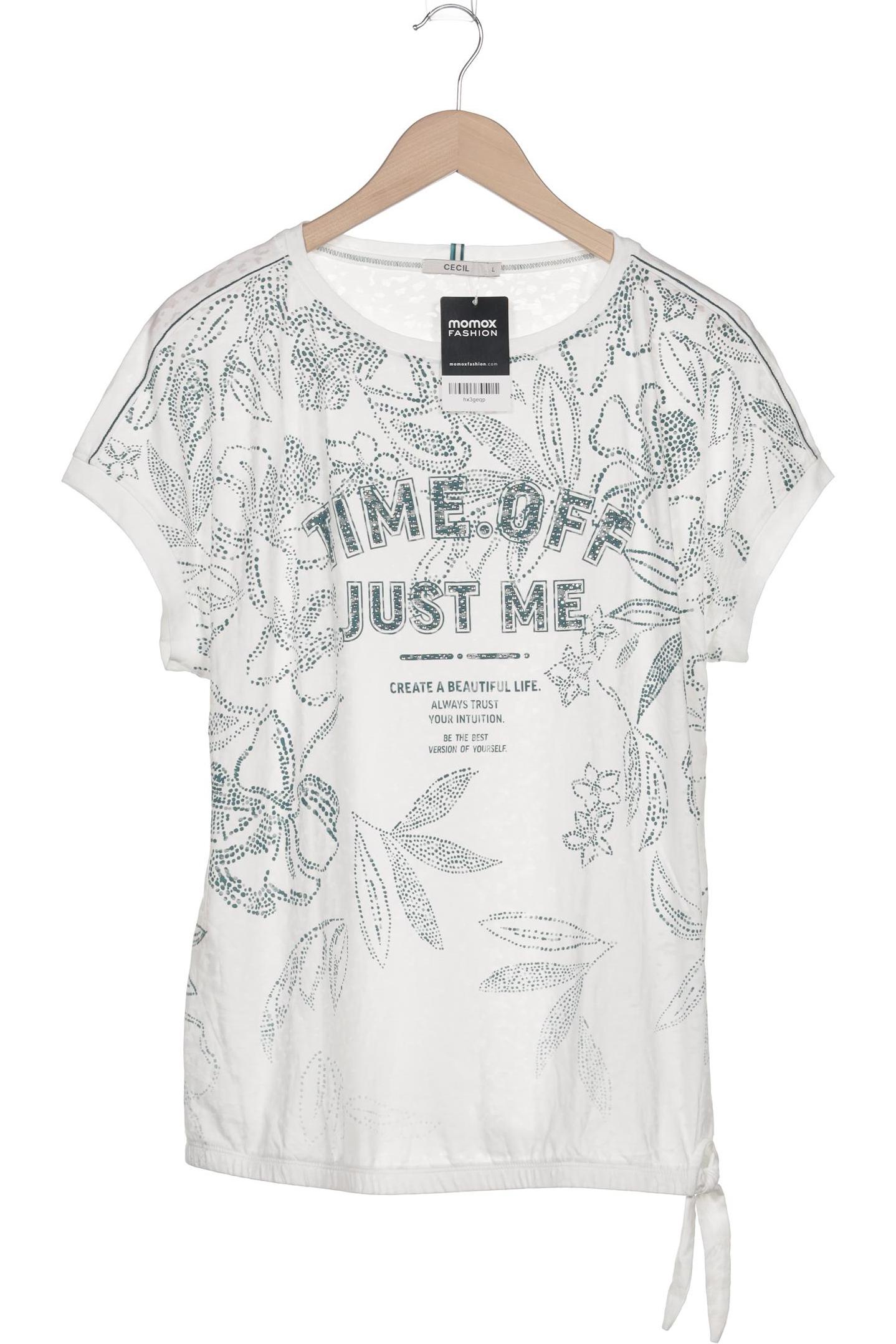 

Cecil Damen T-Shirt, weiß, Gr. 42