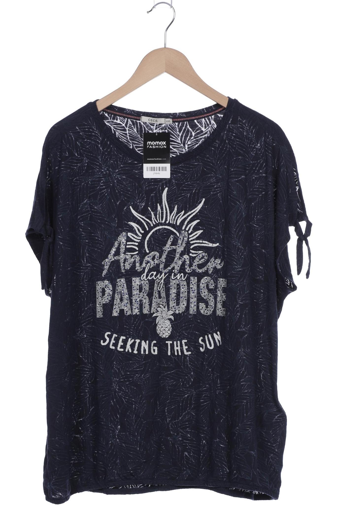 

Cecil Damen T-Shirt, marineblau, Gr. 46