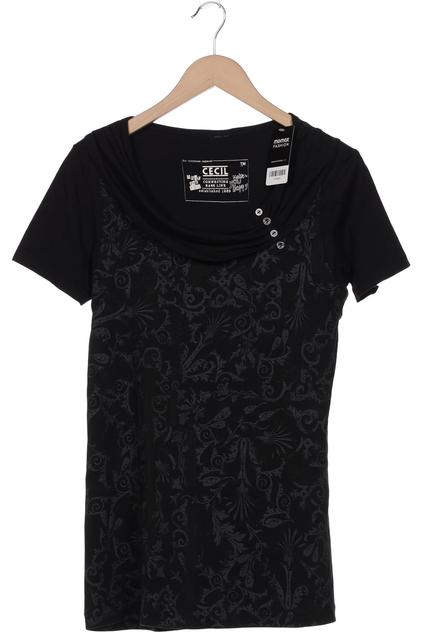 

Cecil Damen T-Shirt, schwarz, Gr. 38