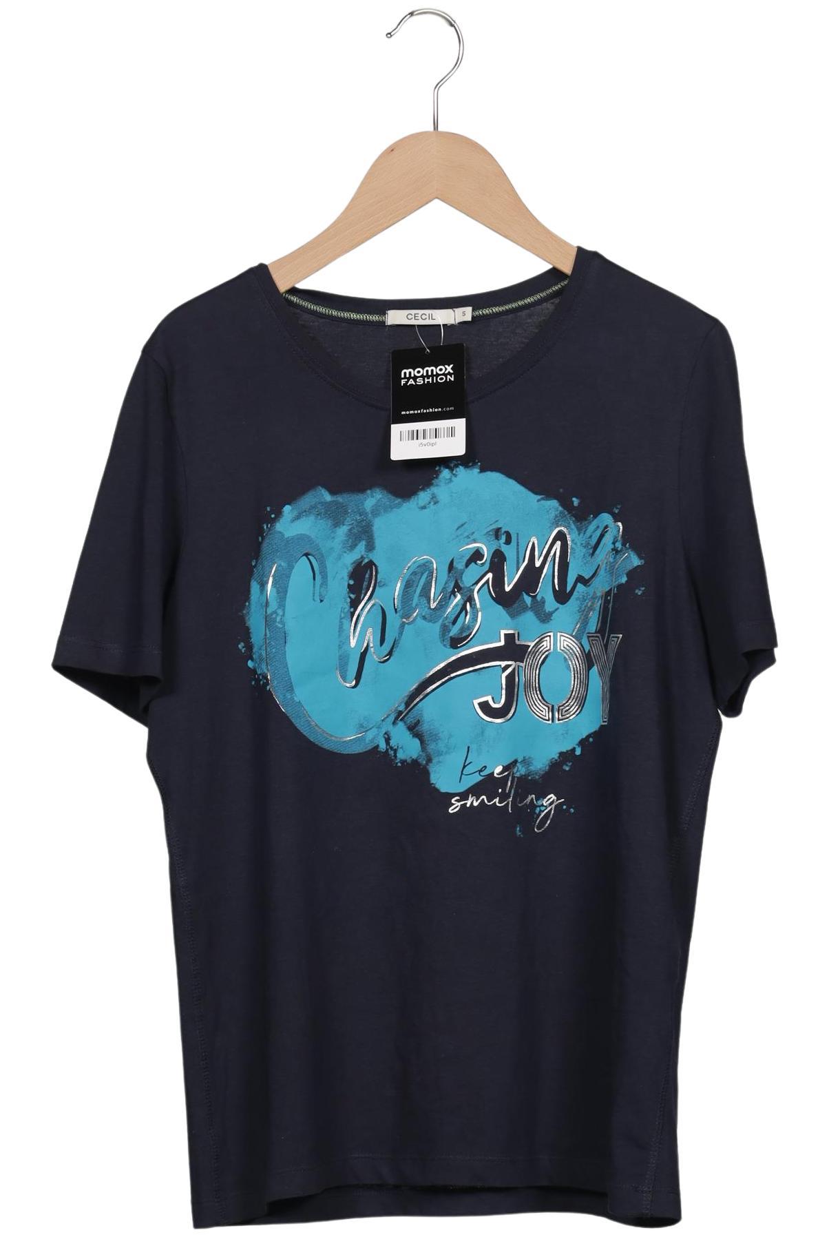 

Cecil Damen T-Shirt, marineblau, Gr. 36