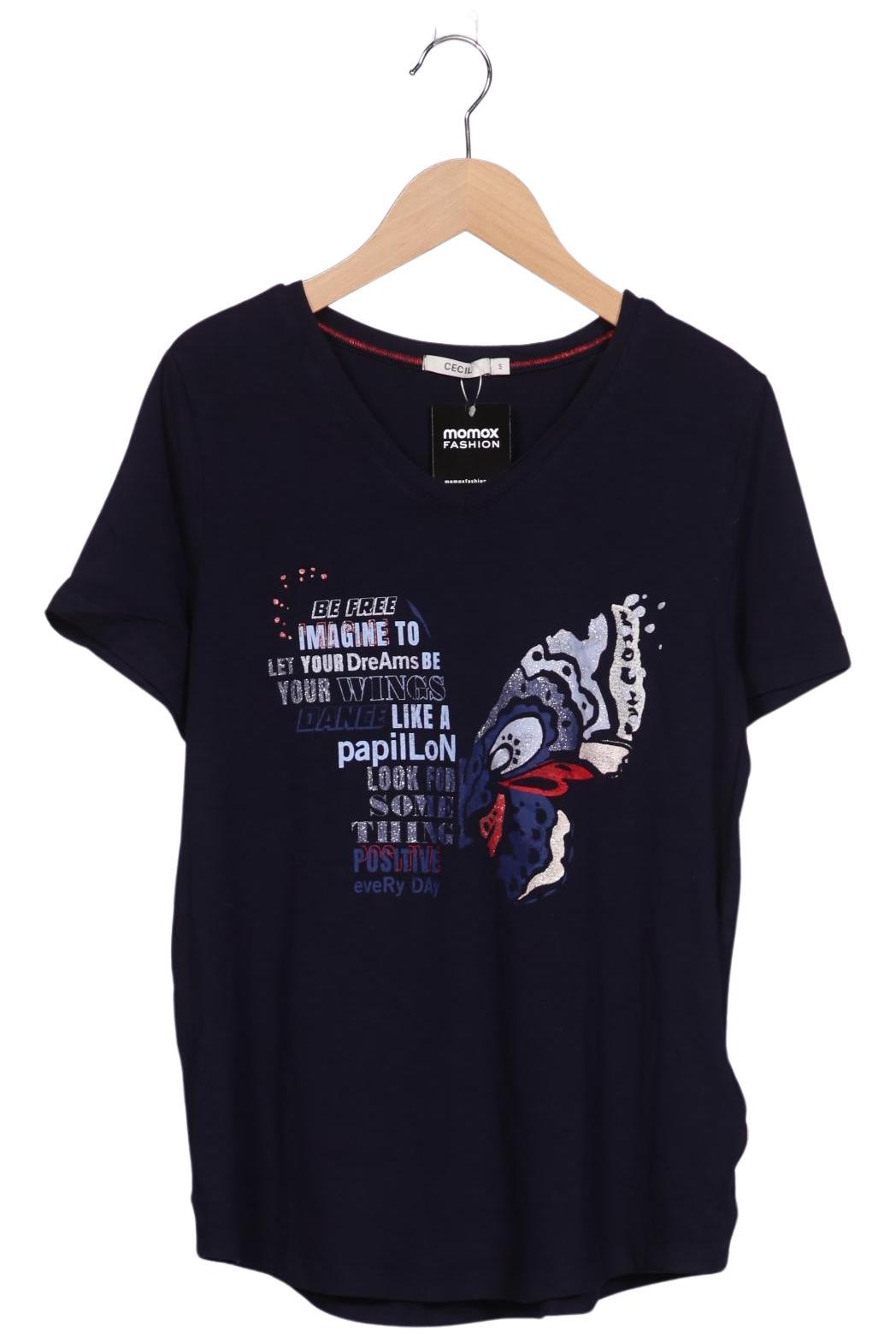 

Cecil Damen T-Shirt, marineblau, Gr. 36