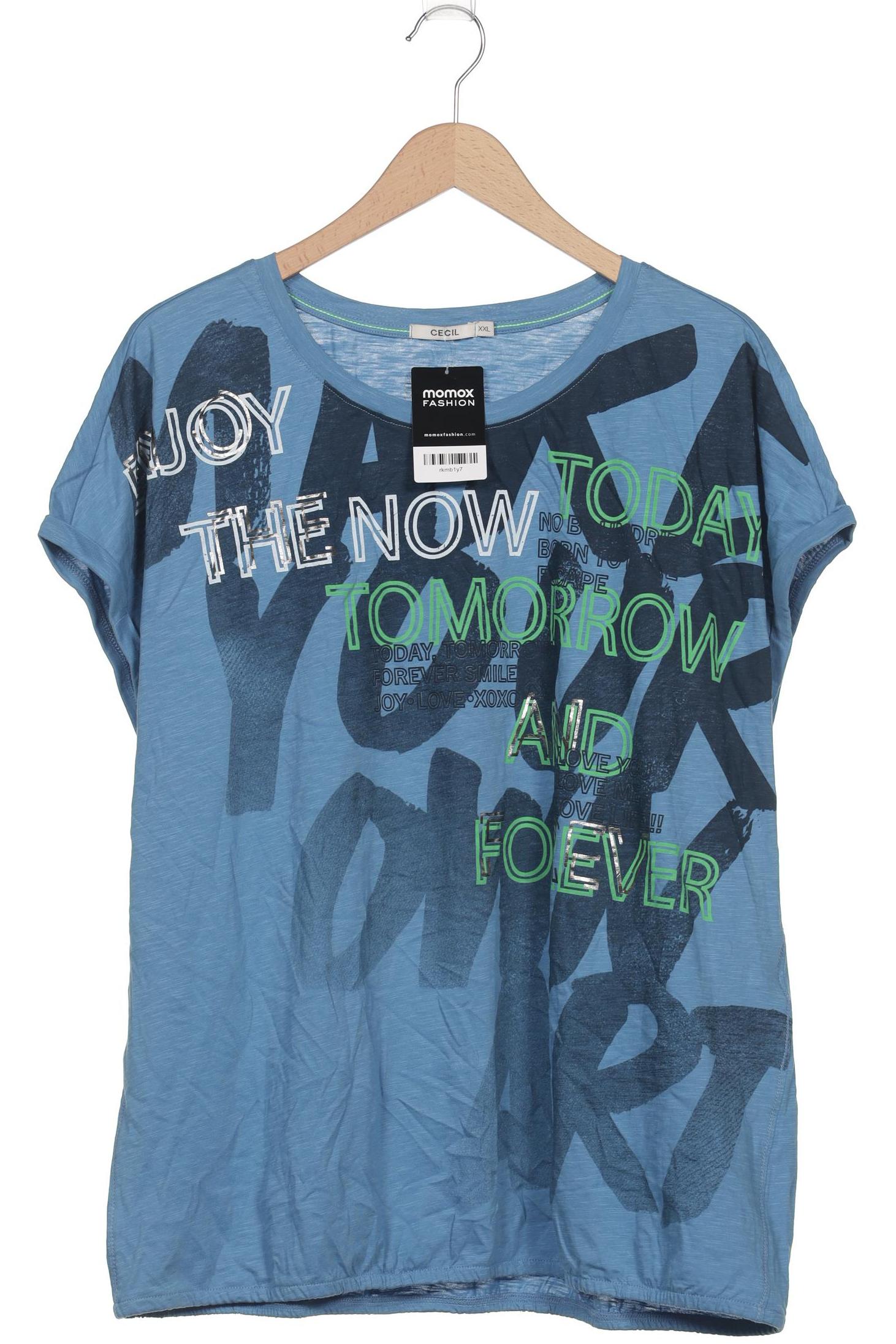 

Cecil Damen T-Shirt, blau, Gr. 46
