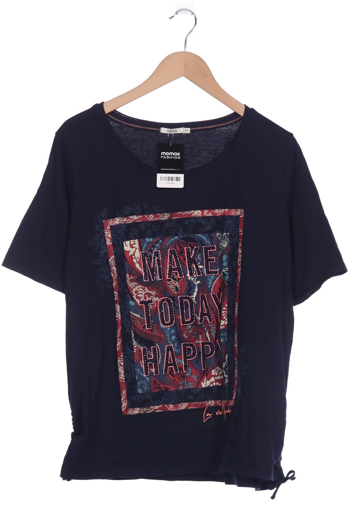 

Cecil Damen T-Shirt, marineblau, Gr. 46