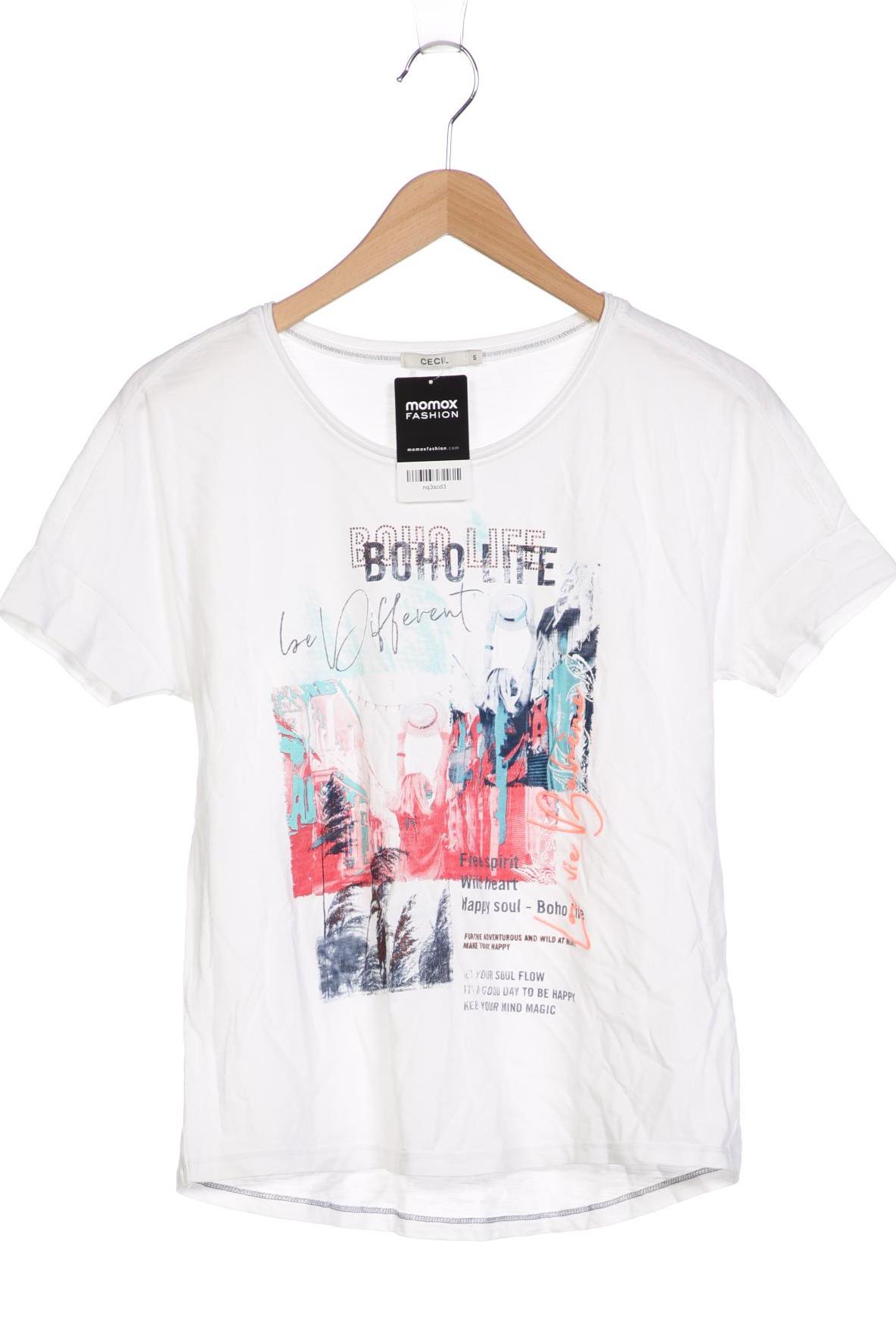

Cecil Damen T-Shirt, weiß, Gr. 36