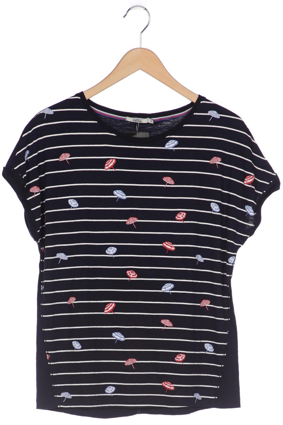 

CECIL Damen T-Shirt, marineblau