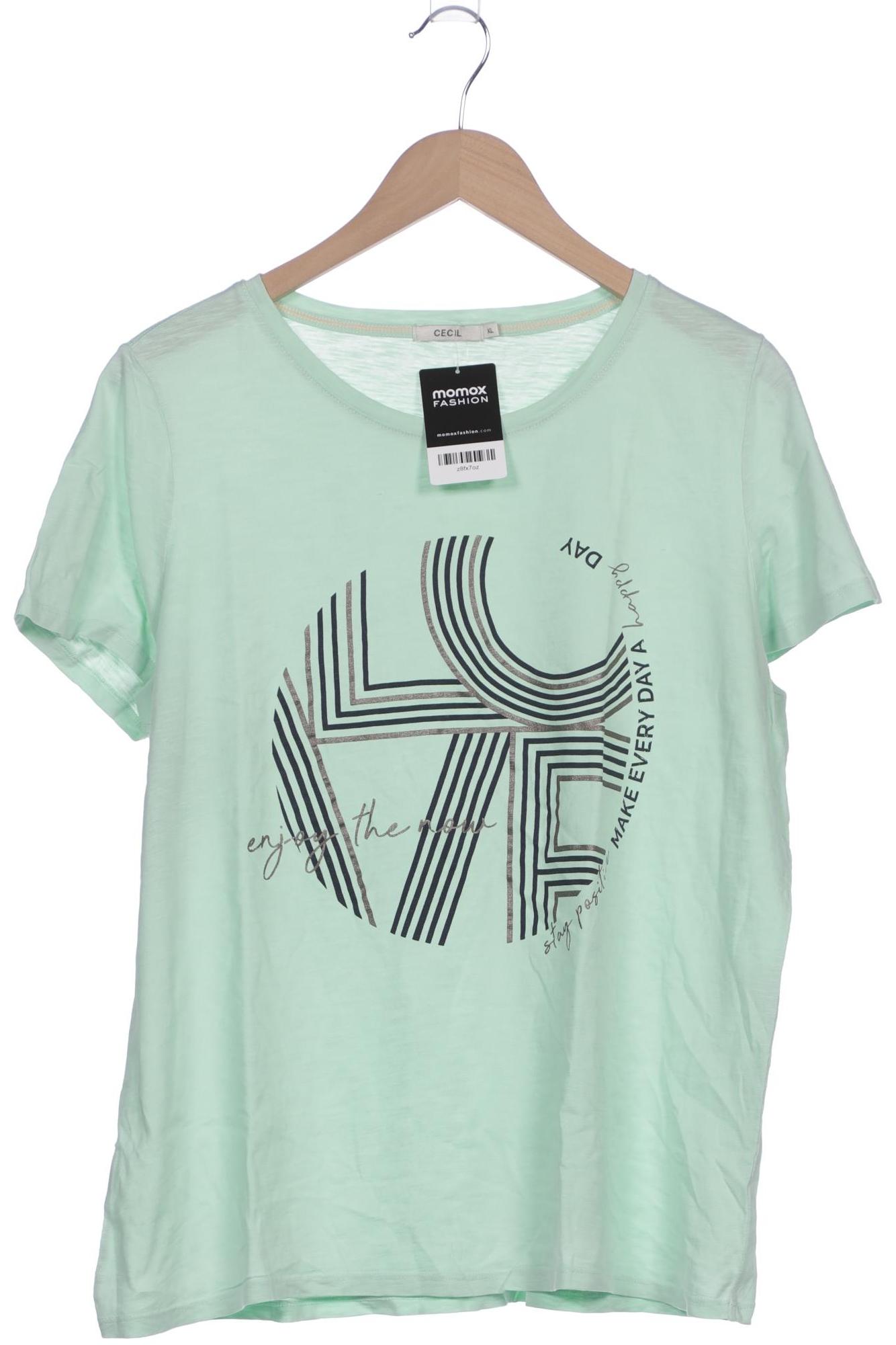 

Cecil Damen T-Shirt, hellgrün, Gr. 44