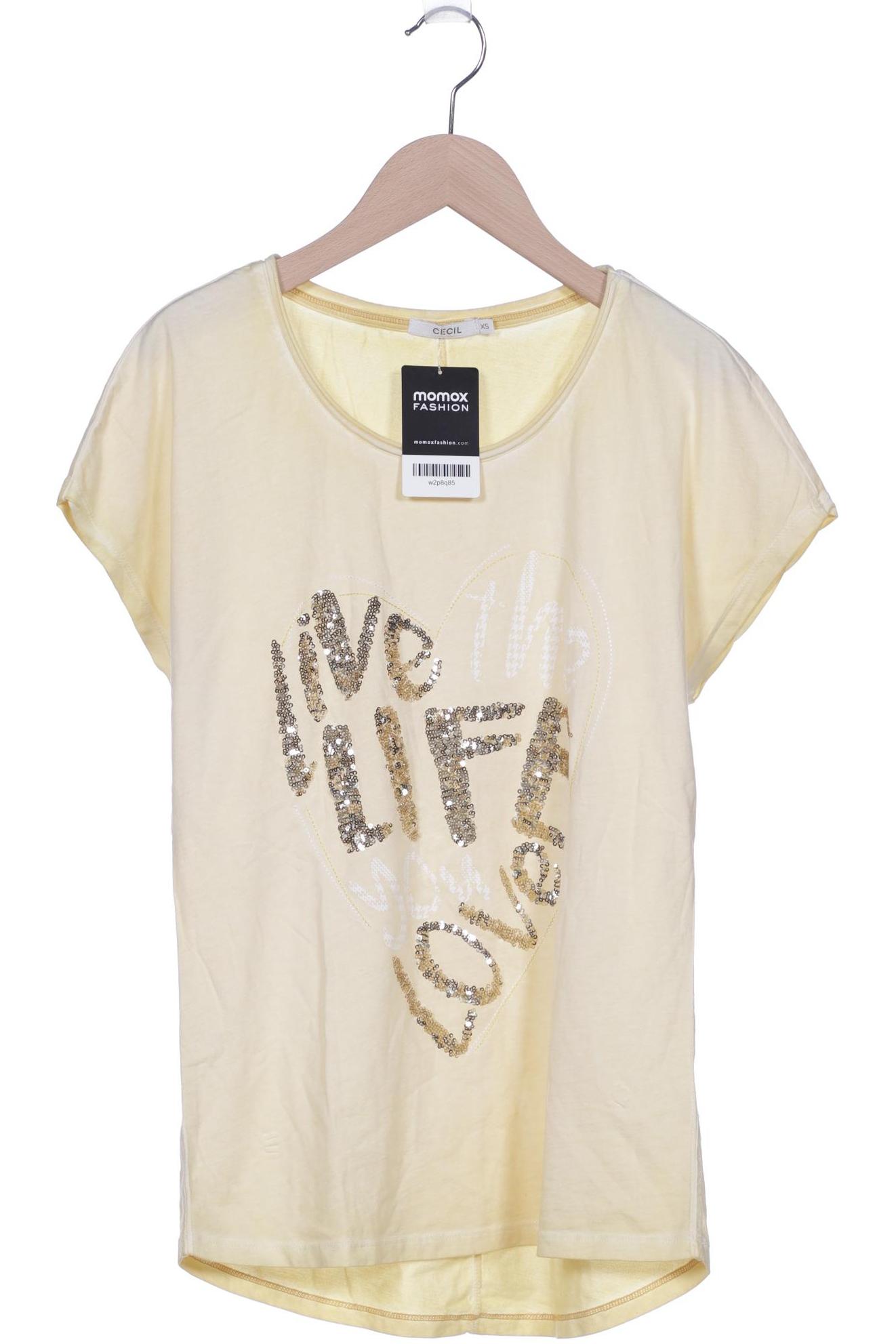 

Cecil Damen T-Shirt, gelb, Gr. 34