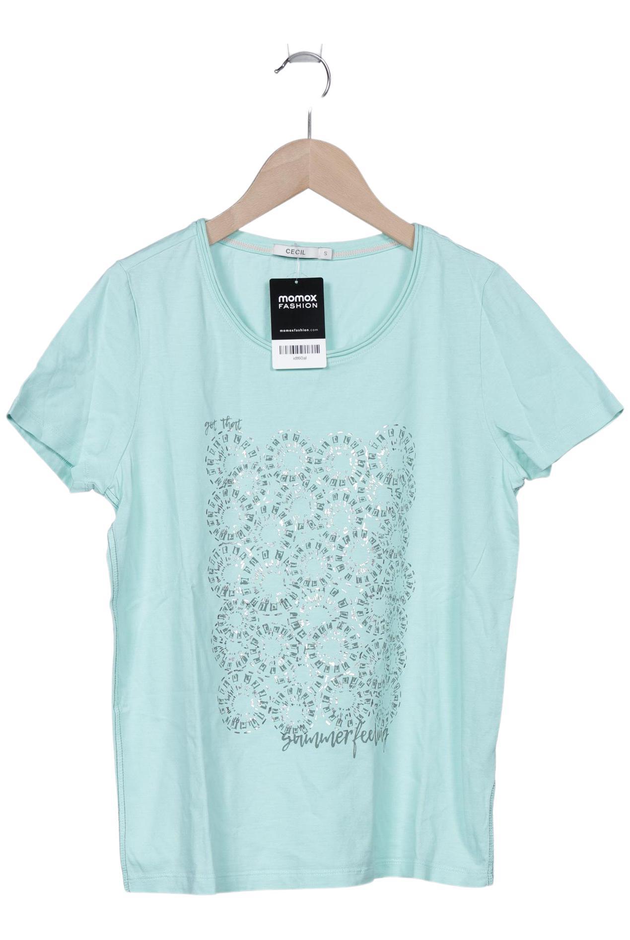 

Cecil Damen T-Shirt, hellgrün, Gr. 36