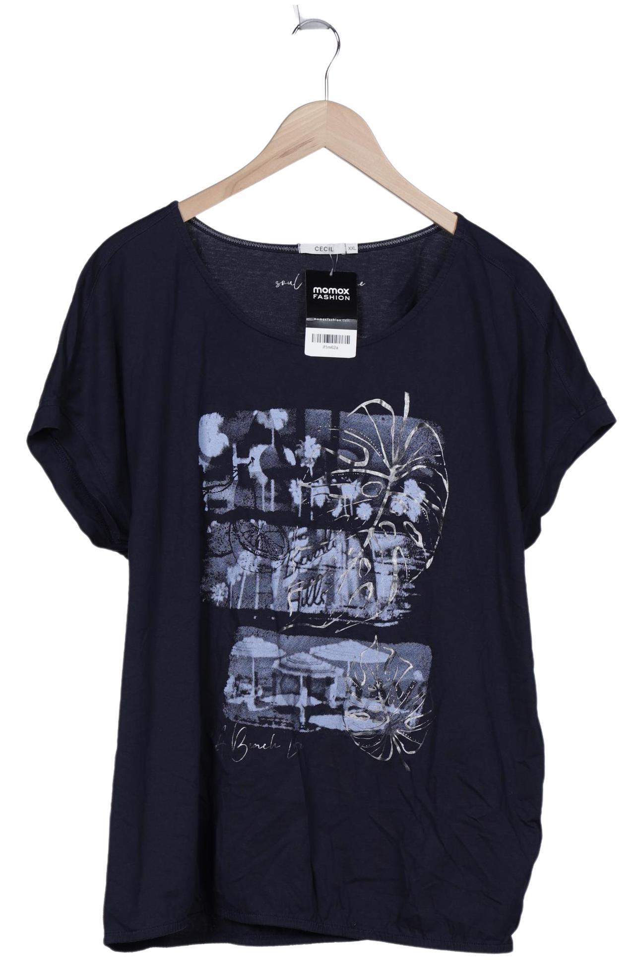 

Cecil Damen T-Shirt, marineblau, Gr. 46