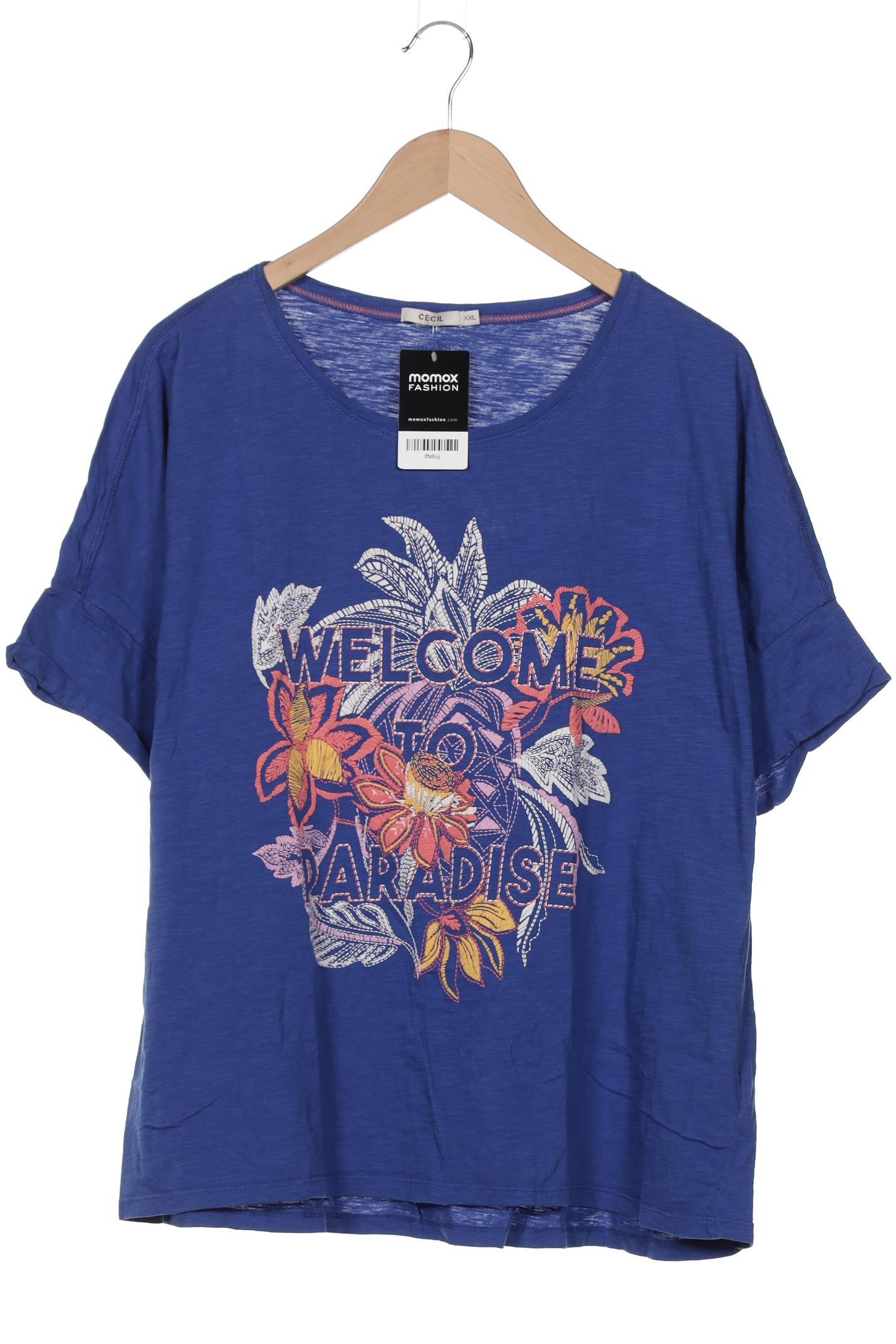 

Cecil Damen T-Shirt, blau, Gr. 46