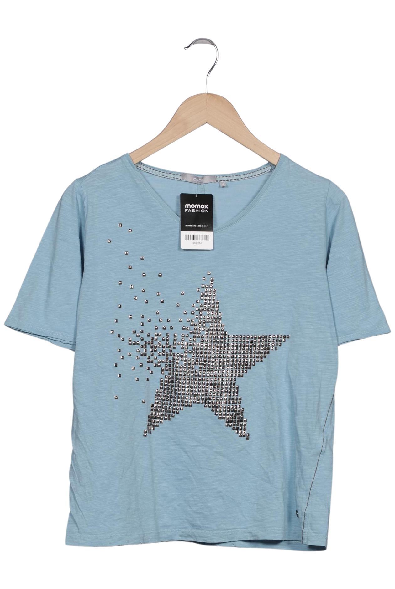 

Cecil Damen T-Shirt, blau, Gr. 38