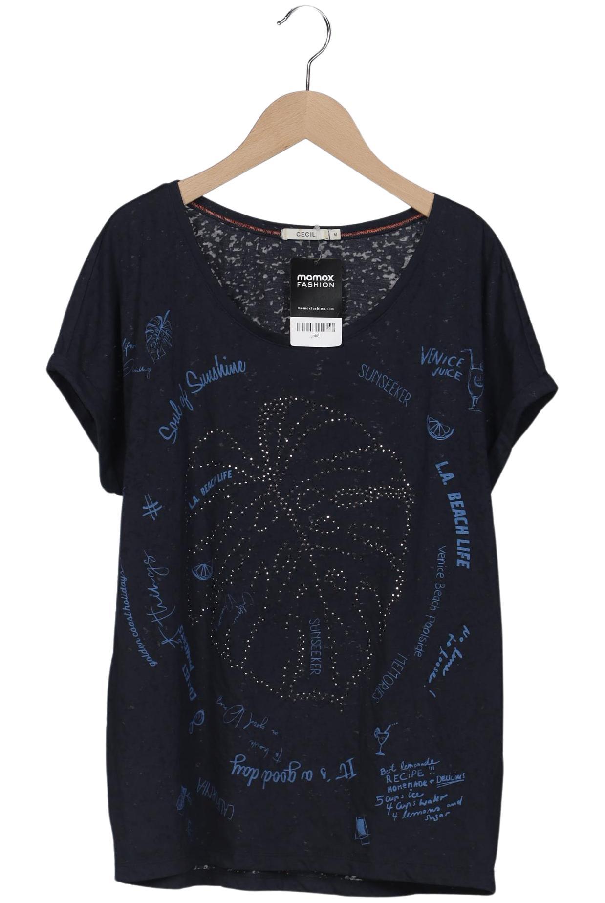 

Cecil Damen T-Shirt, marineblau, Gr. 38