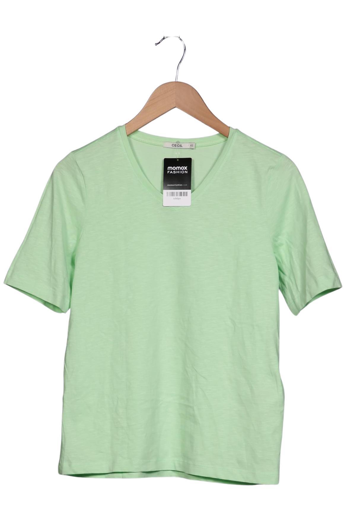 

Cecil Damen T-Shirt, hellgrün, Gr. 34