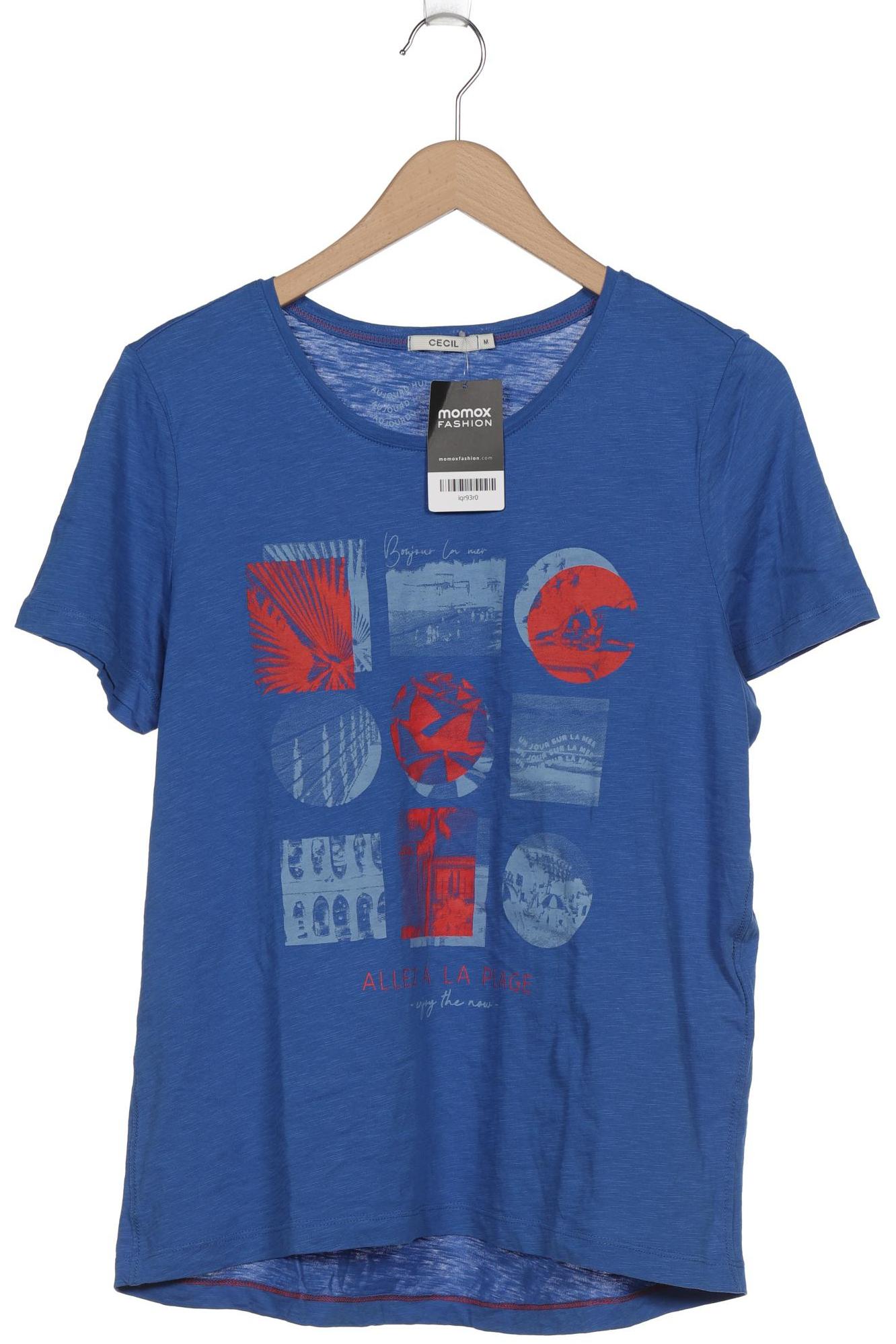

Cecil Damen T-Shirt, blau, Gr. 38