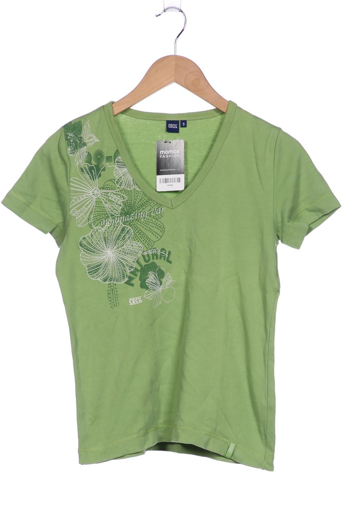 

Cecil Damen T-Shirt, hellgrün, Gr. 36