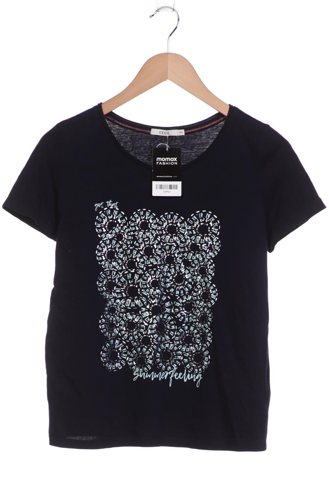 

Cecil Damen T-Shirt, marineblau, Gr. 34