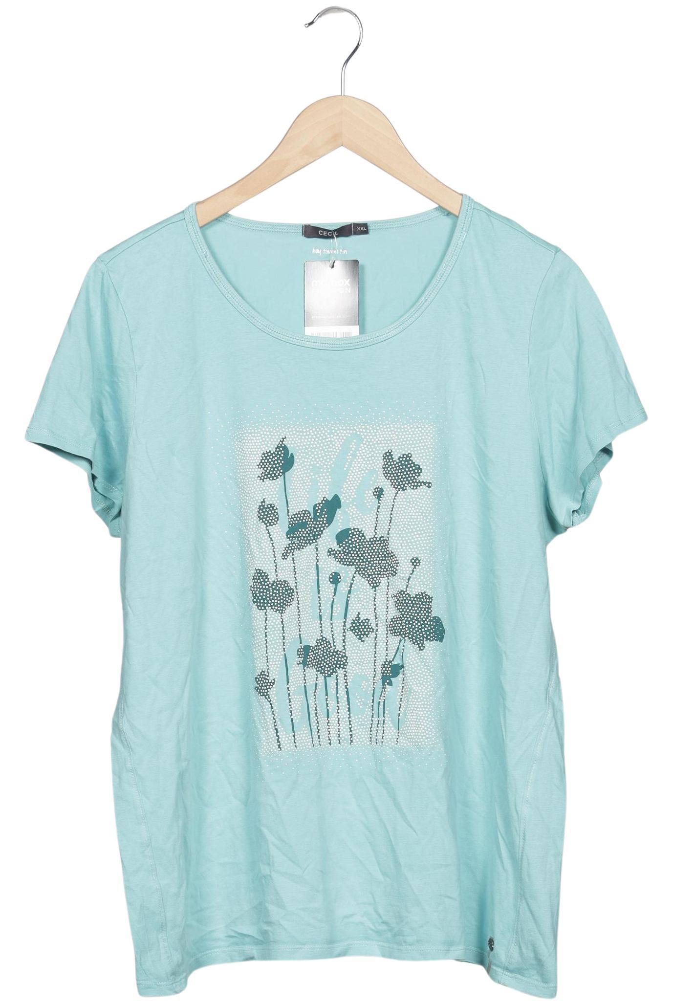 

Cecil Damen T-Shirt, hellblau, Gr. 46