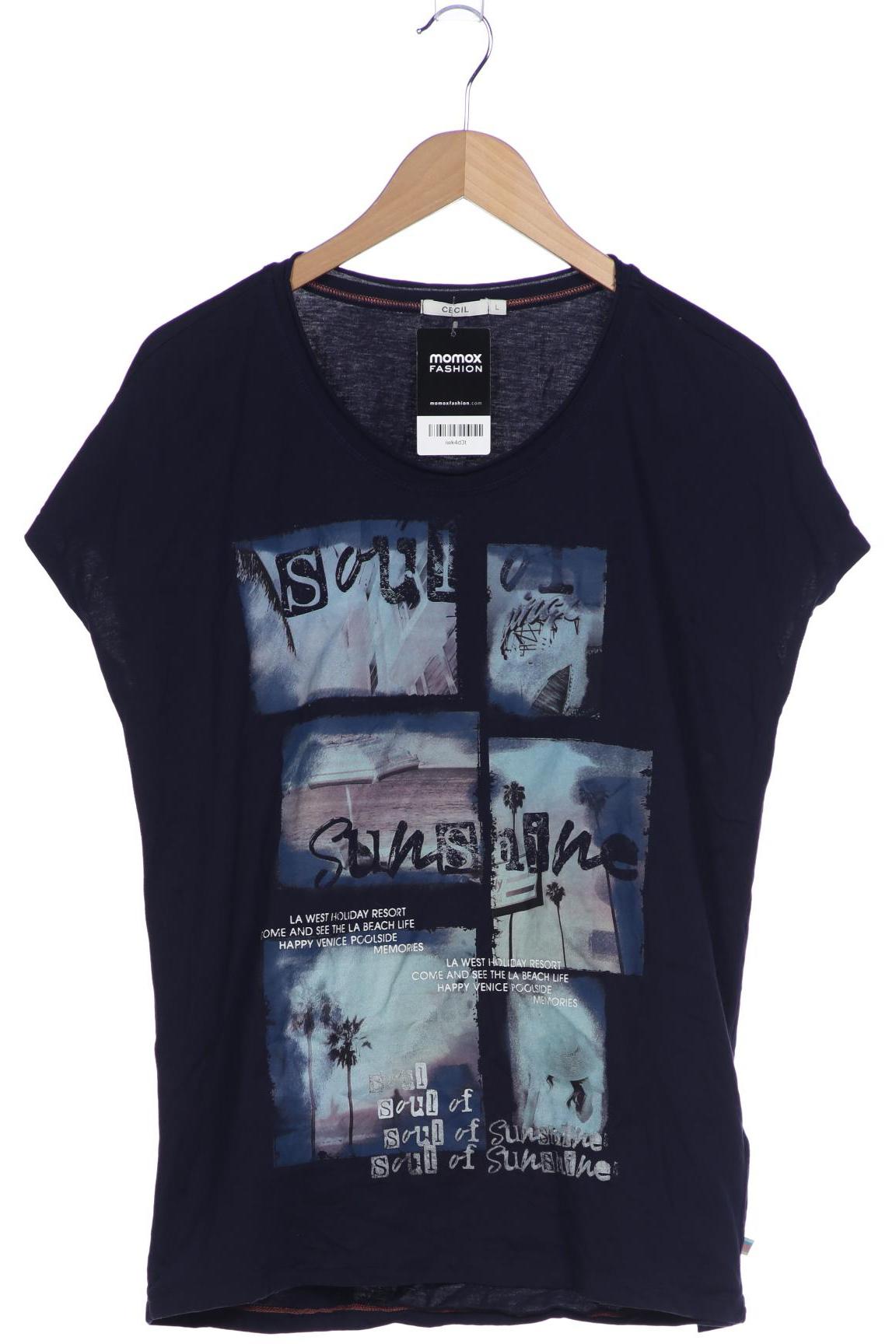 

Cecil Damen T-Shirt, marineblau, Gr. 42