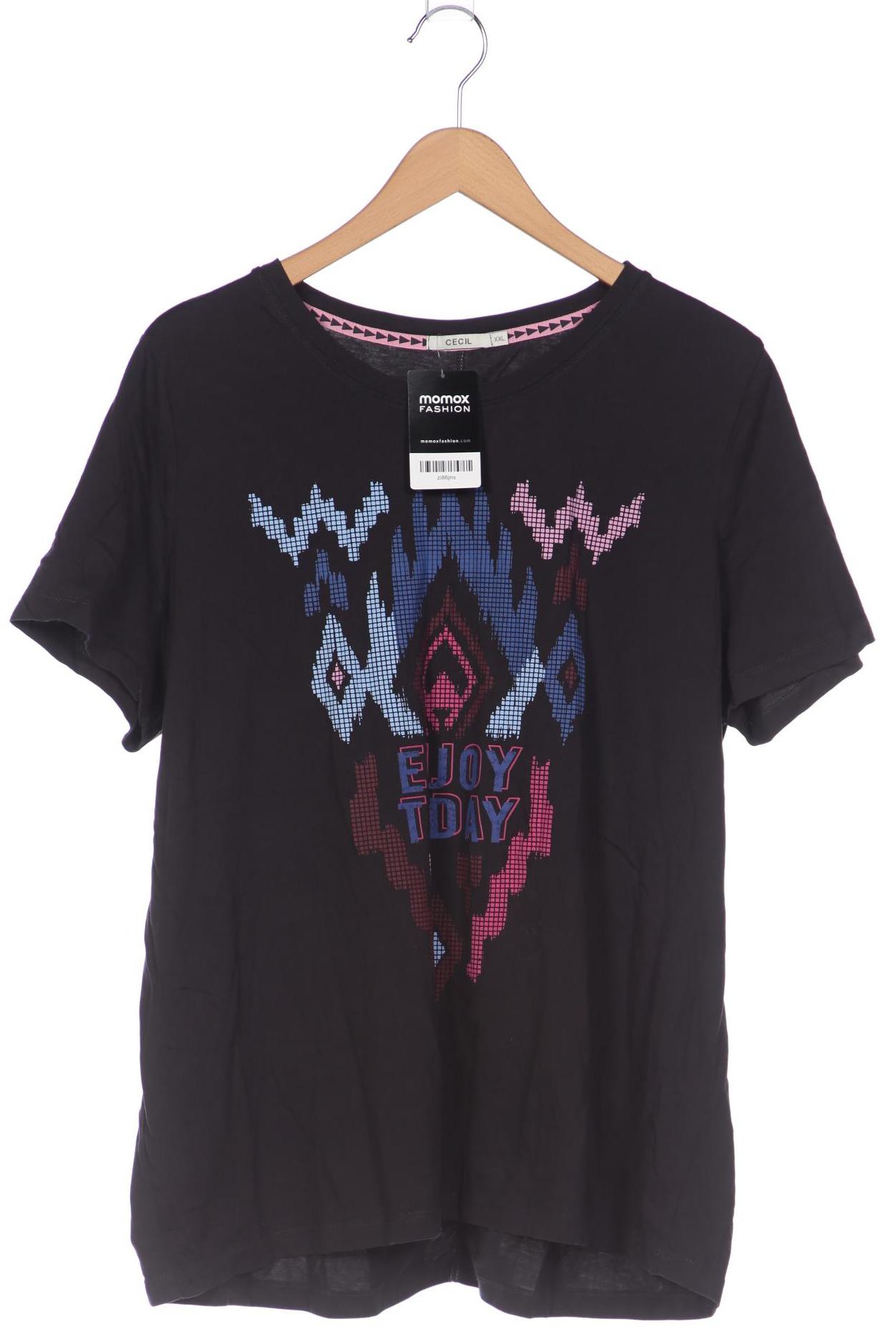 

Cecil Damen T-Shirt, schwarz, Gr. 46