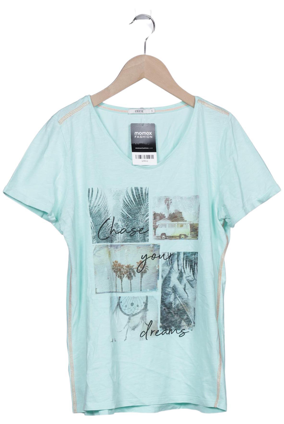 

Cecil Damen T-Shirt, hellgrün, Gr. 36