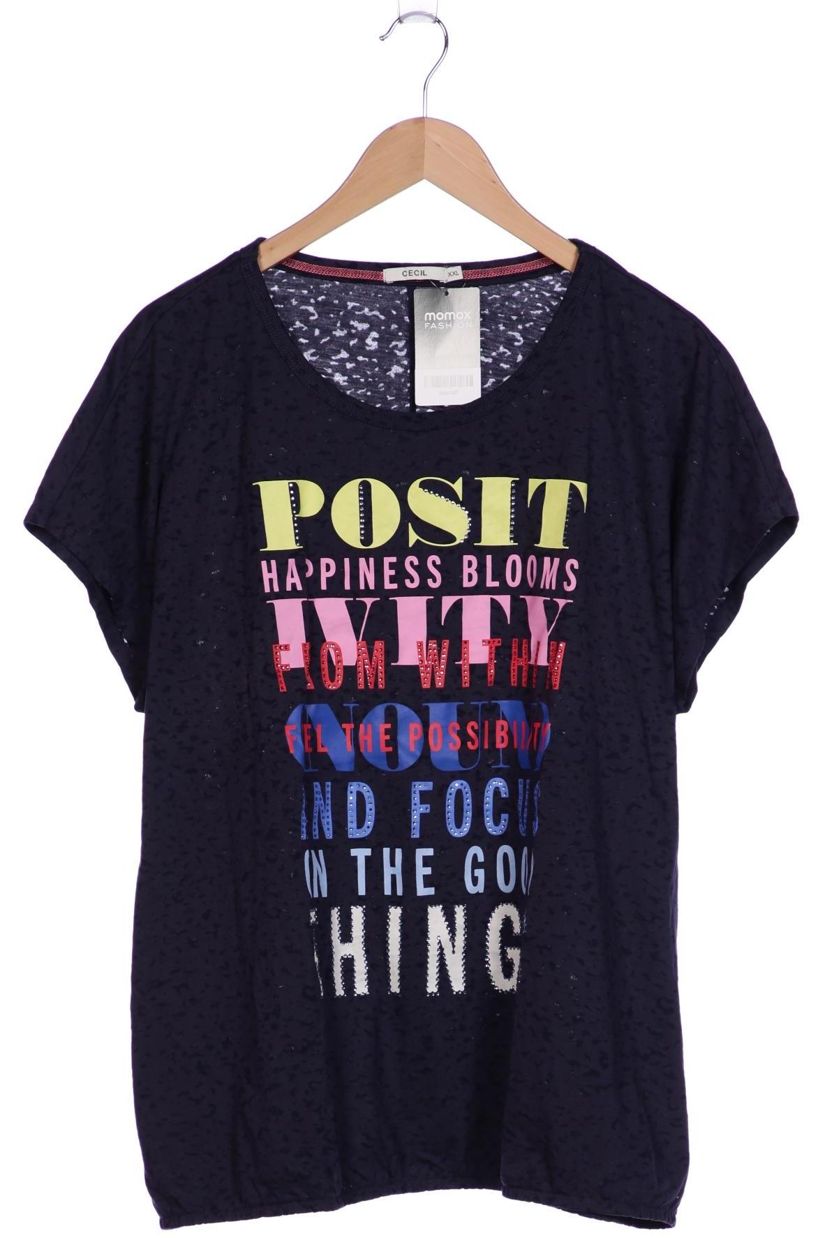 

Cecil Damen T-Shirt, marineblau, Gr. 46