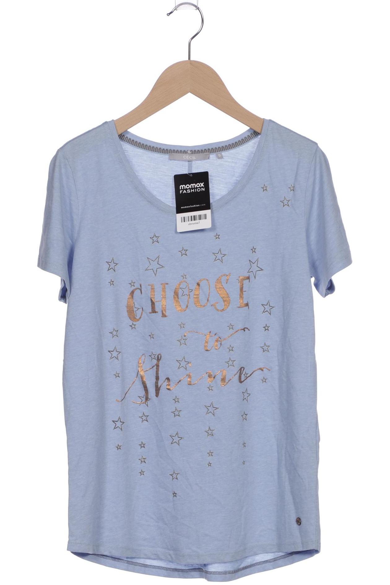 

Cecil Damen T-Shirt, hellblau, Gr. 36