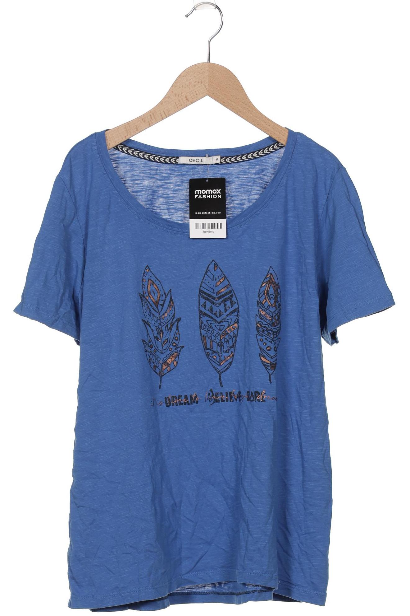 

Cecil Damen T-Shirt, blau, Gr. 38