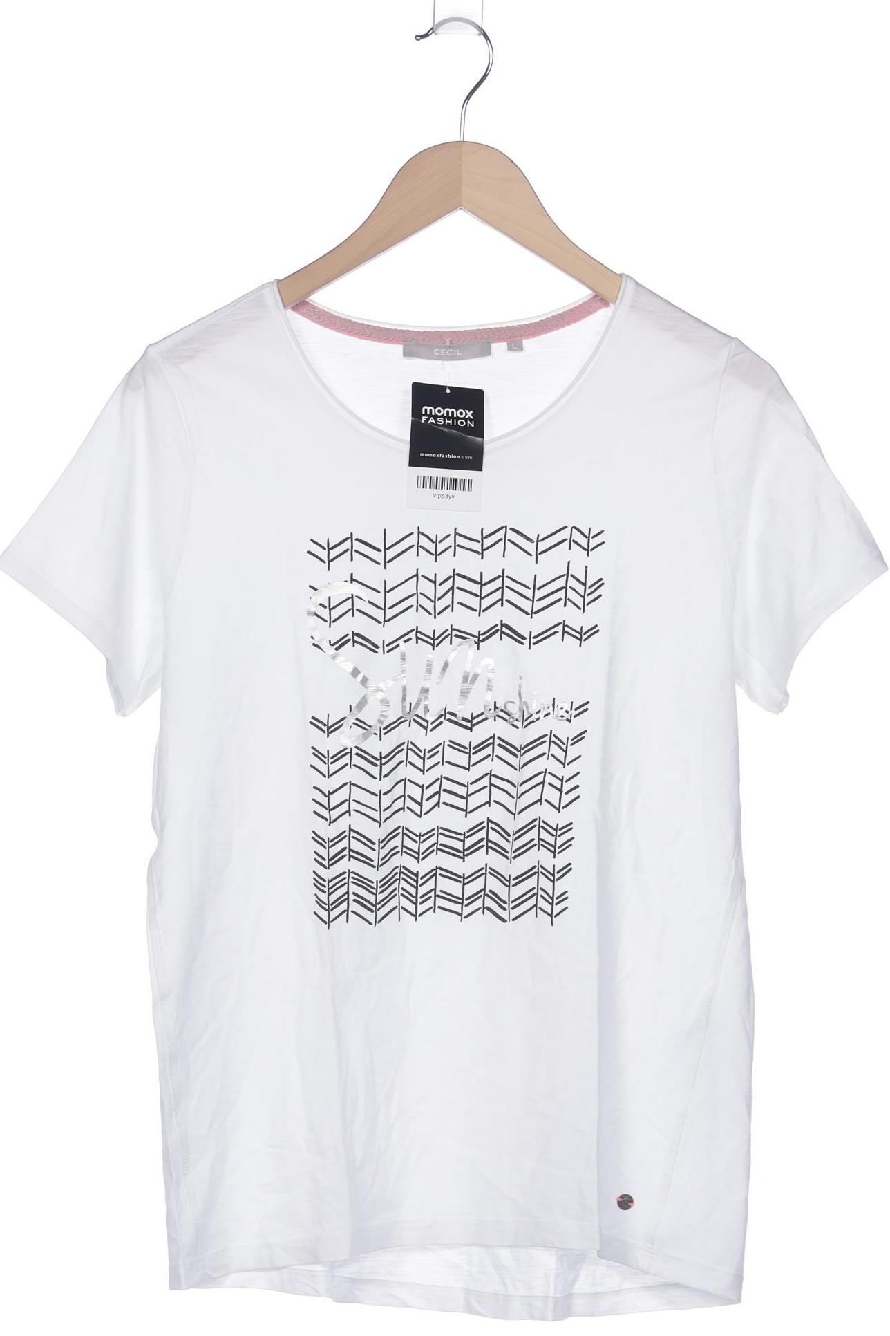 

Cecil Damen T-Shirt, weiß, Gr. 42