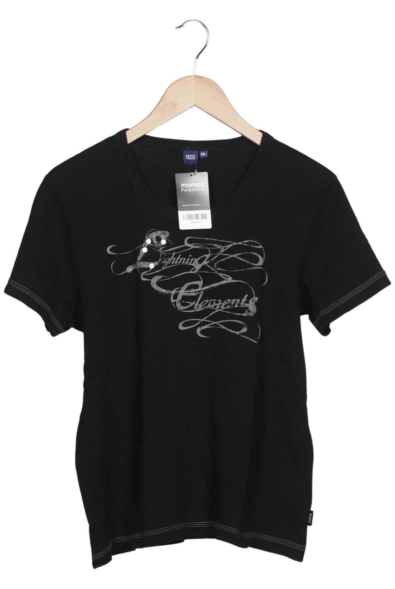 

Cecil Damen T-Shirt, schwarz, Gr. 46
