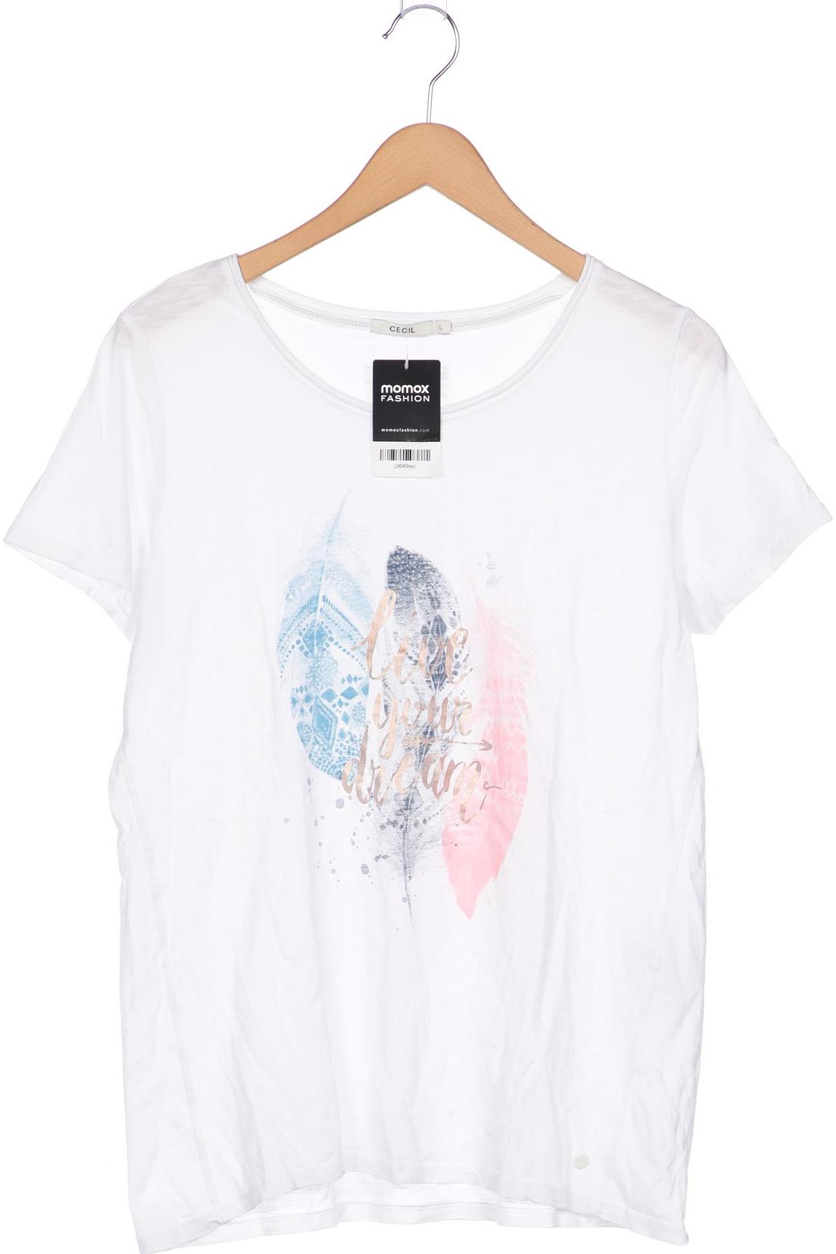 

Cecil Damen T-Shirt, weiß, Gr. 42