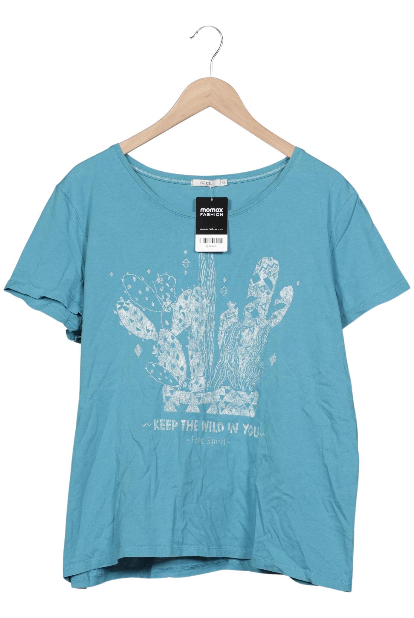 

Cecil Damen T-Shirt, blau, Gr. 46