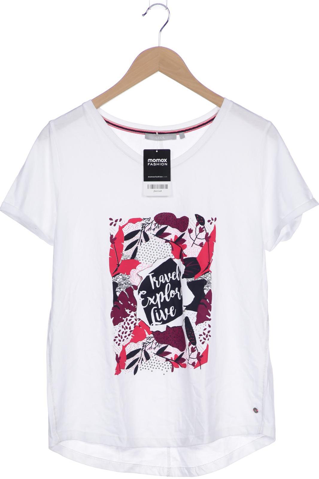 

Cecil Damen T-Shirt, weiß, Gr. 38