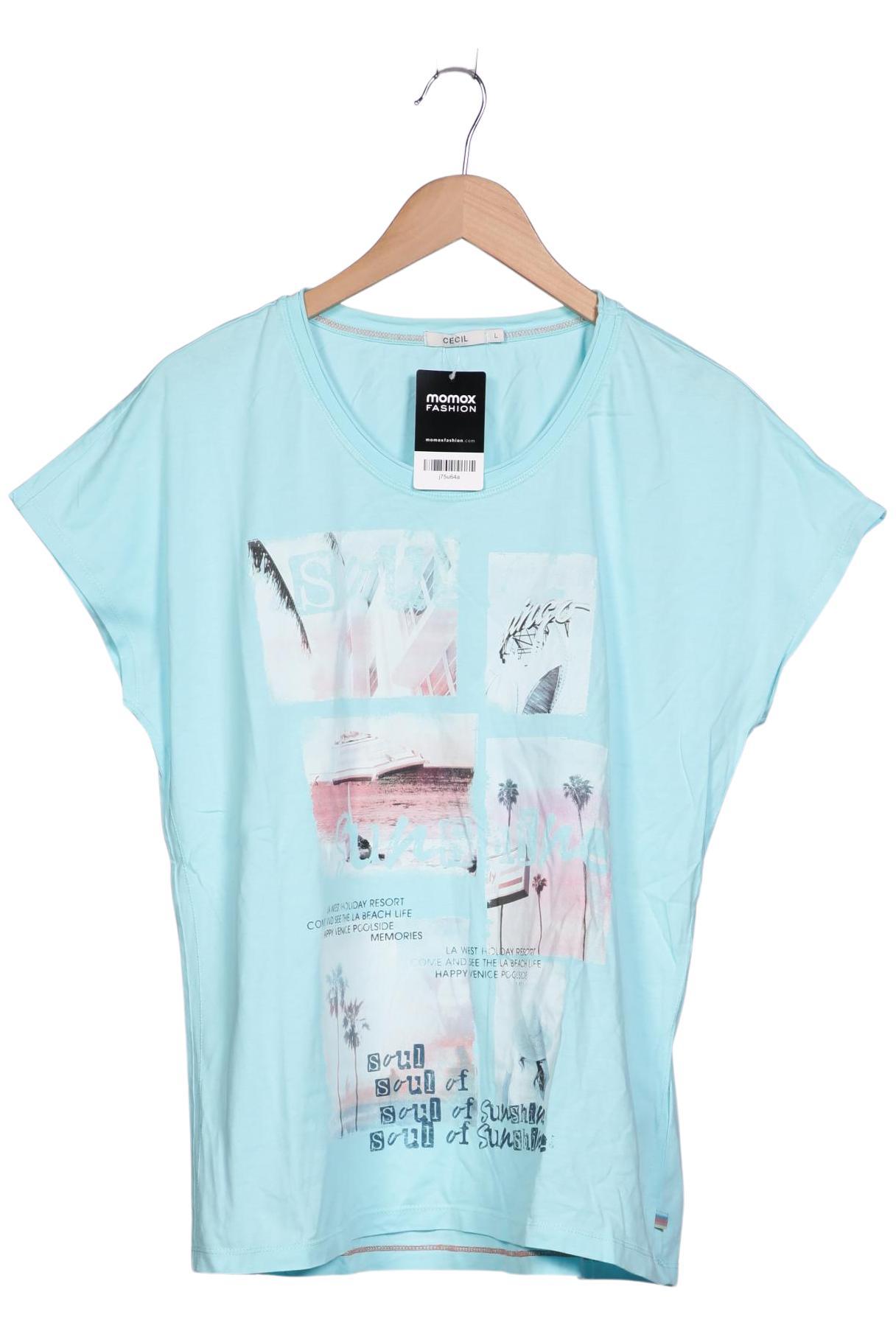 

Cecil Damen T-Shirt, blau, Gr. 42
