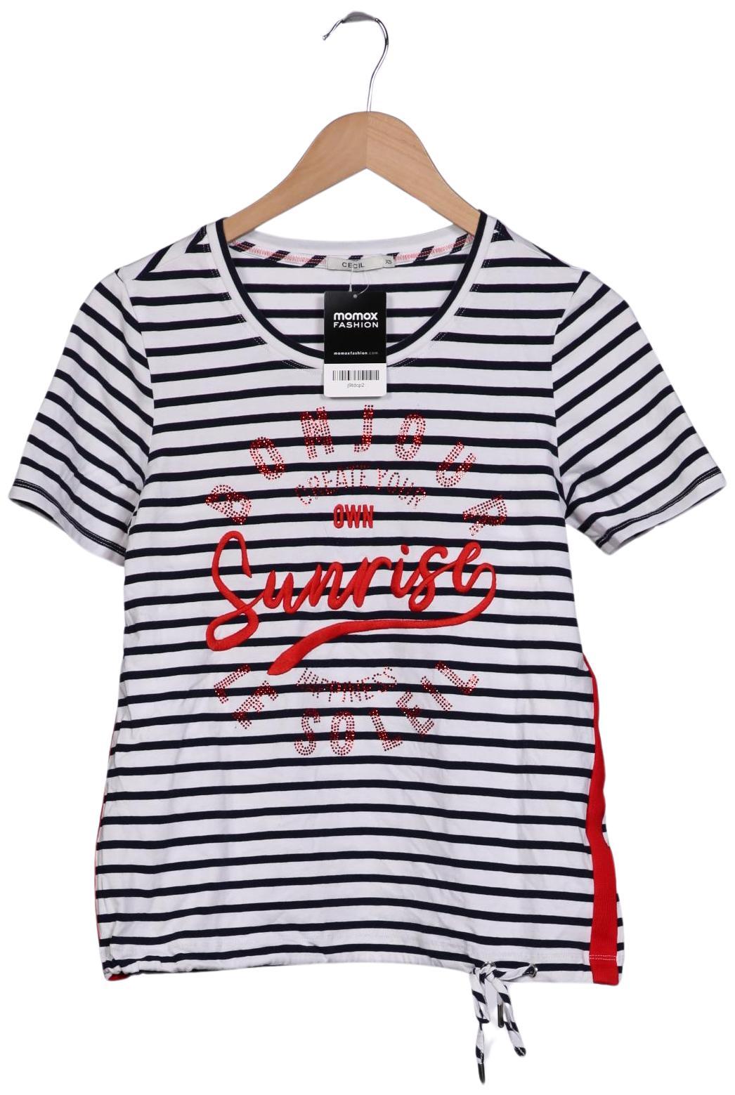 

Cecil Damen T-Shirt, weiß, Gr. 34