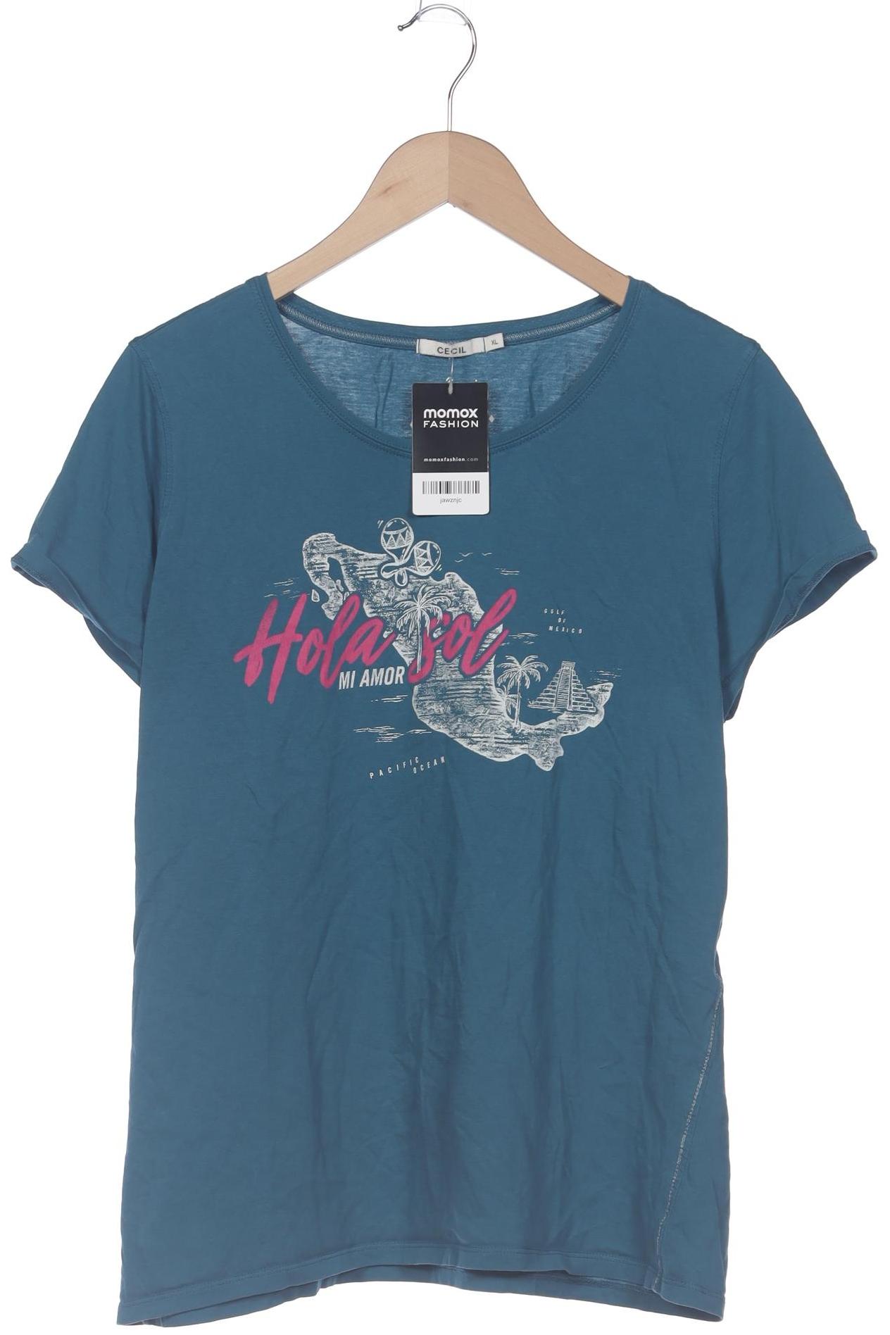

Cecil Damen T-Shirt, blau, Gr. 44
