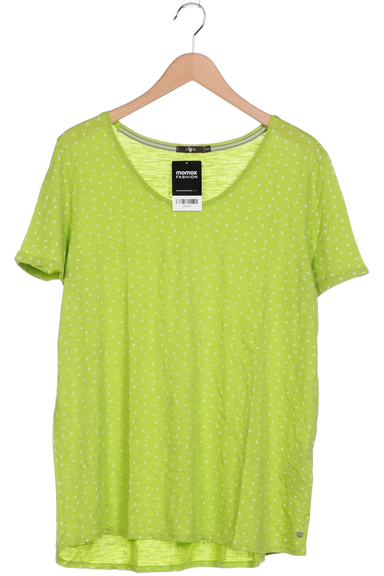 

Cecil Damen T-Shirt, hellgrün, Gr. 46