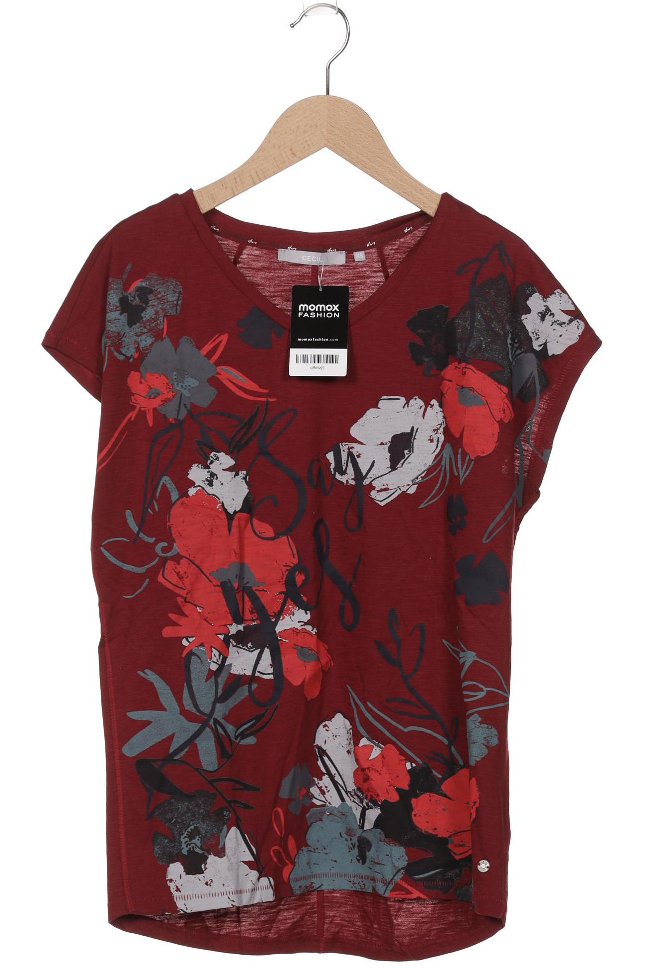 

Cecil Damen T-Shirt, bordeaux, Gr. 34