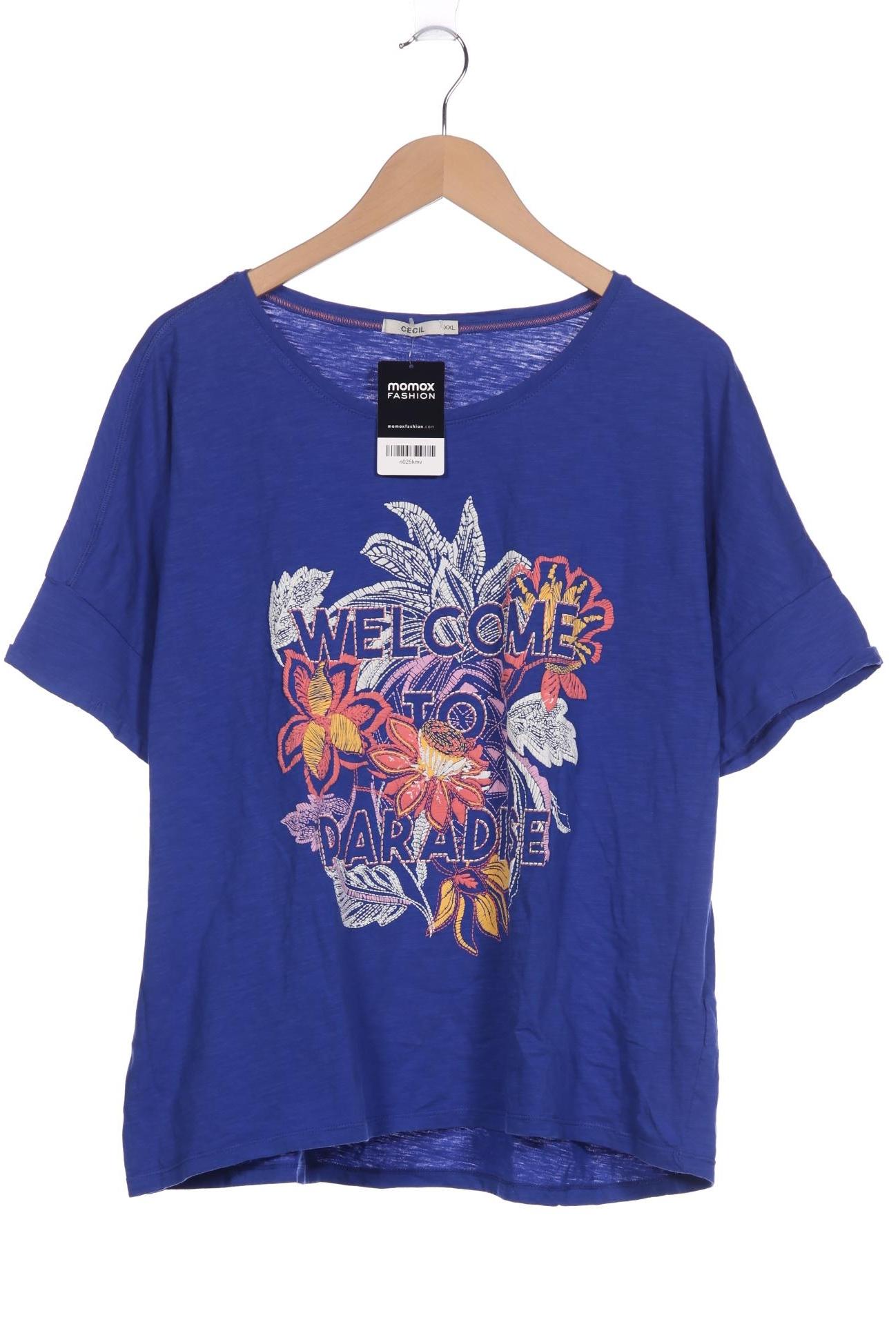 

Cecil Damen T-Shirt, blau, Gr. 46