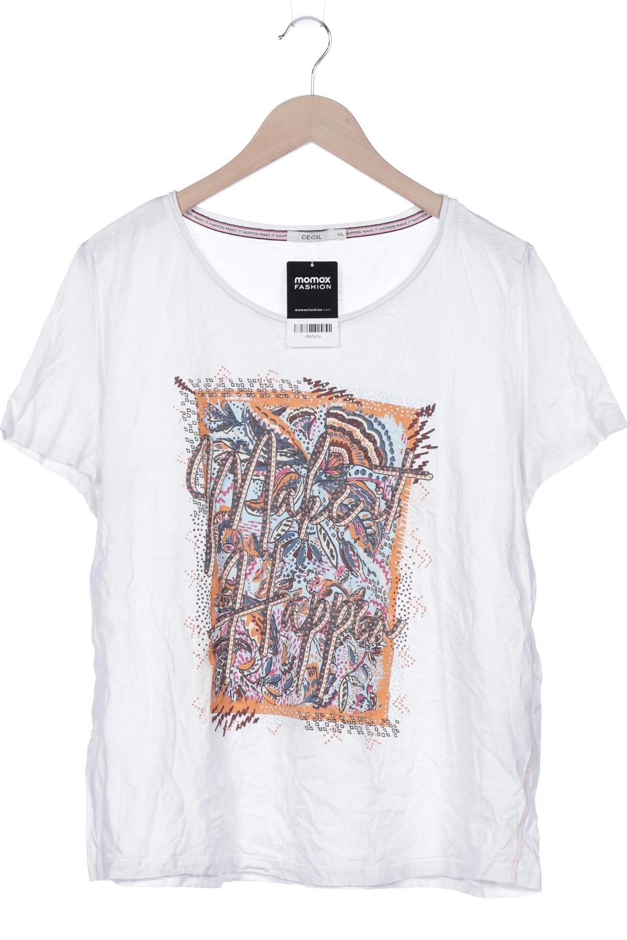 

Cecil Damen T-Shirt, weiß, Gr. 46