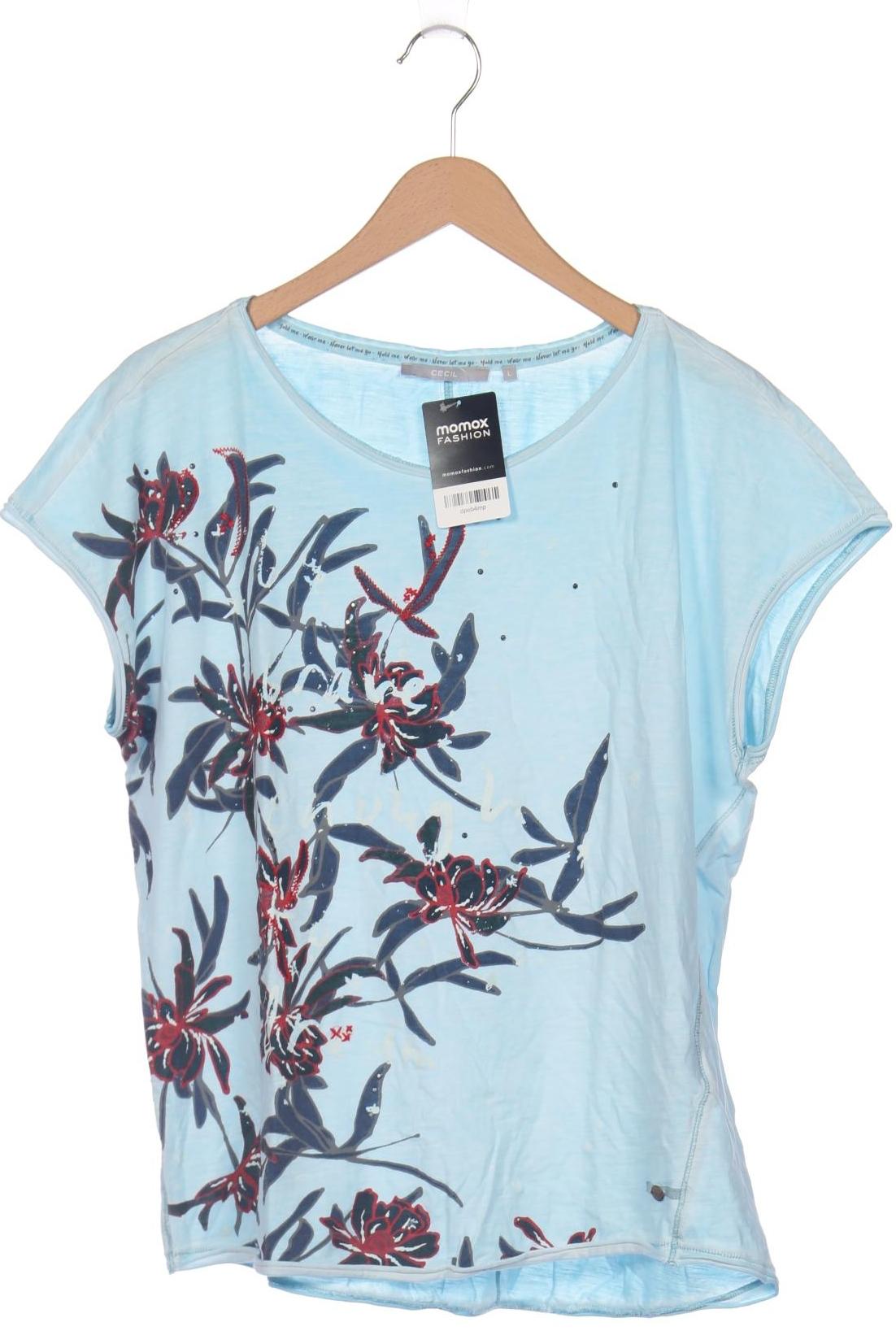 

Cecil Damen T-Shirt, hellblau, Gr. 42
