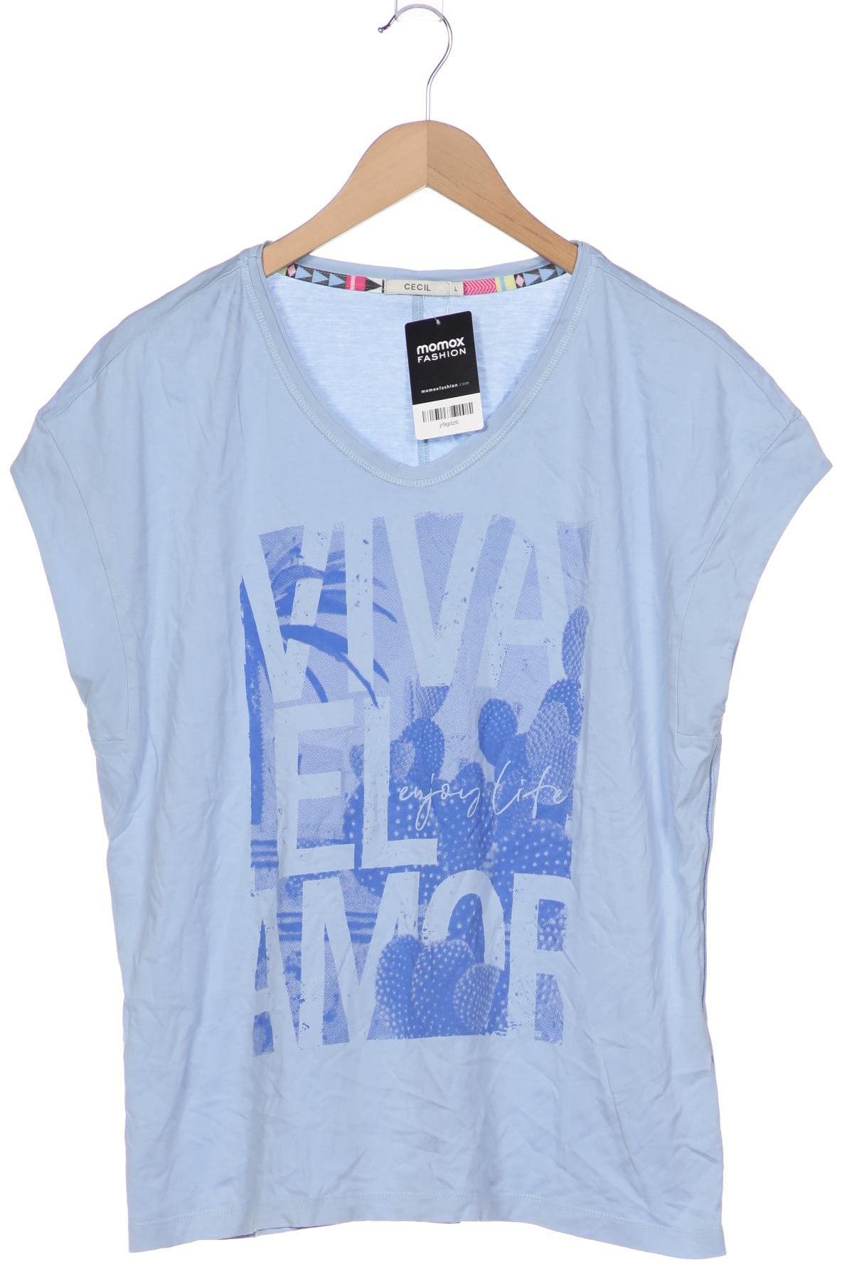 

Cecil Damen T-Shirt, hellblau, Gr. 42