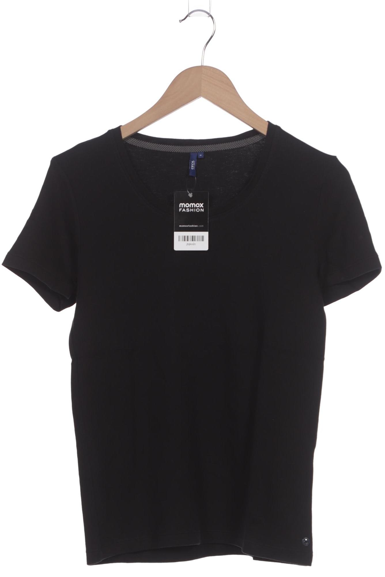 

Cecil Damen T-Shirt, schwarz, Gr. 38