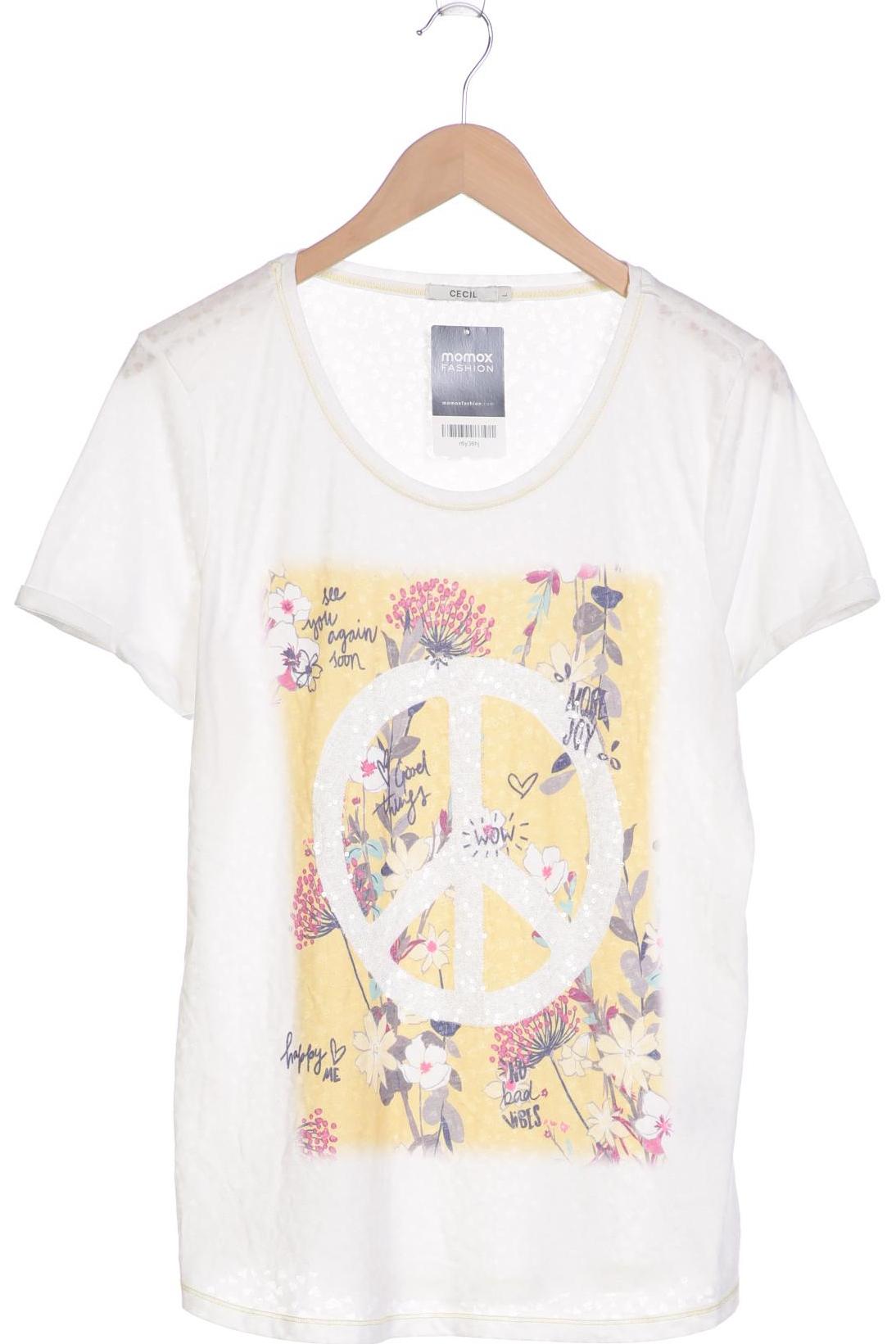 

Cecil Damen T-Shirt, weiß, Gr. 42