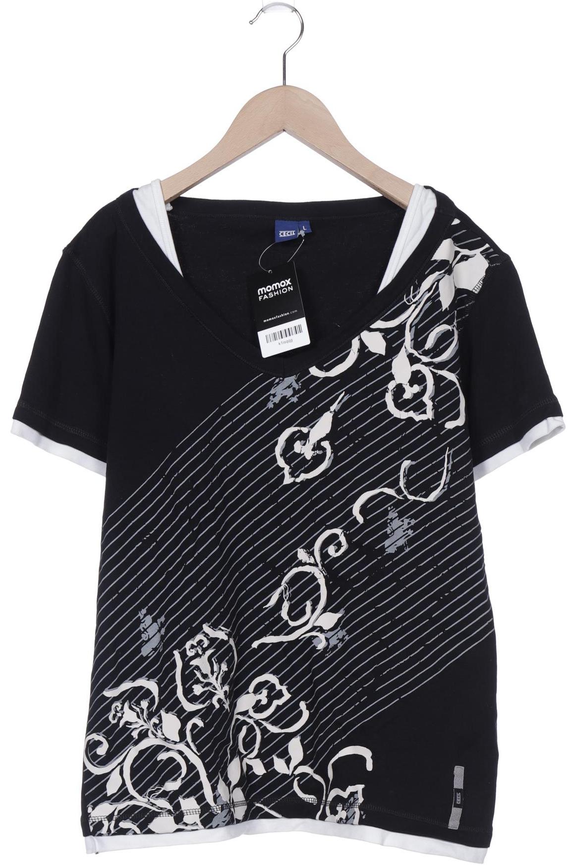 

Cecil Damen T-Shirt, schwarz, Gr. 42