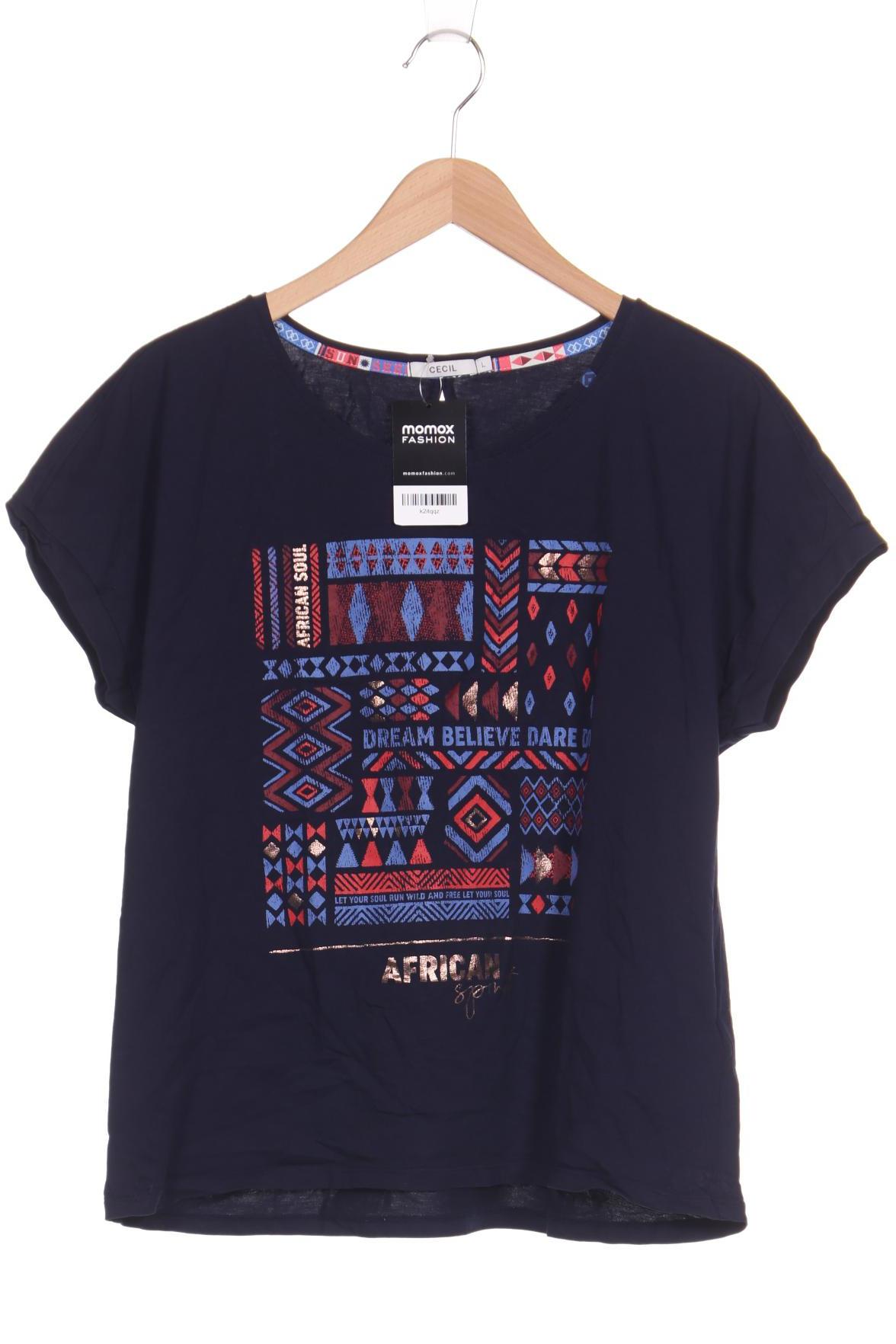 

CECIL Damen T-Shirt, marineblau