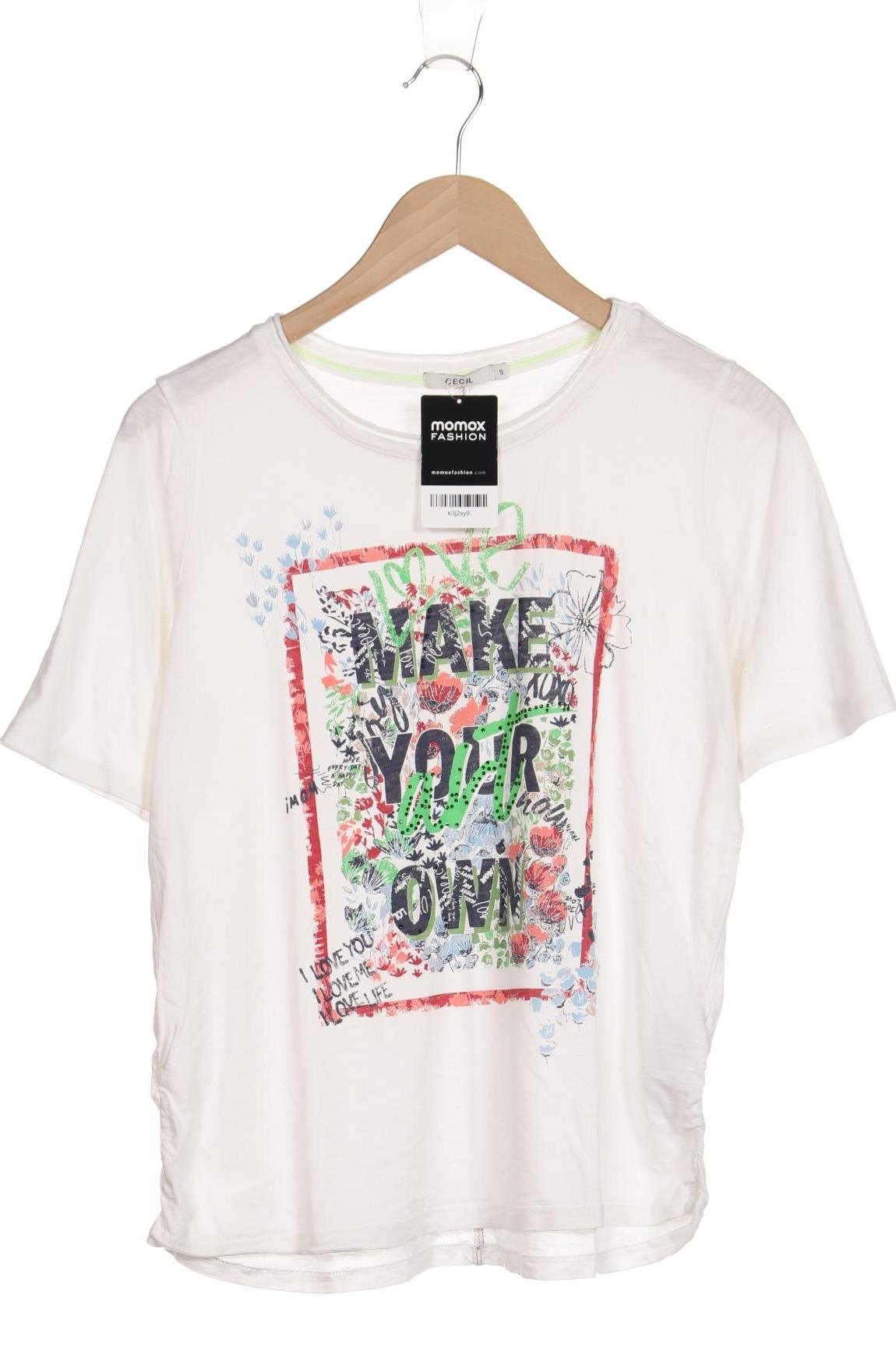 

Cecil Damen T-Shirt, weiß, Gr. 36