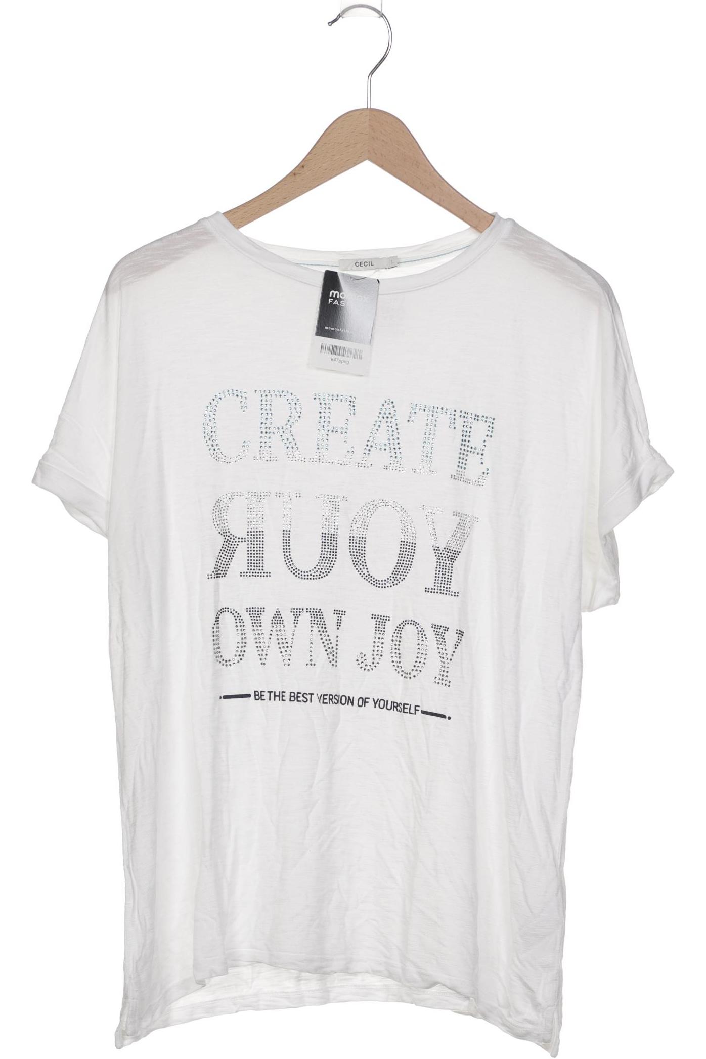 

Cecil Damen T-Shirt, weiß, Gr. 42